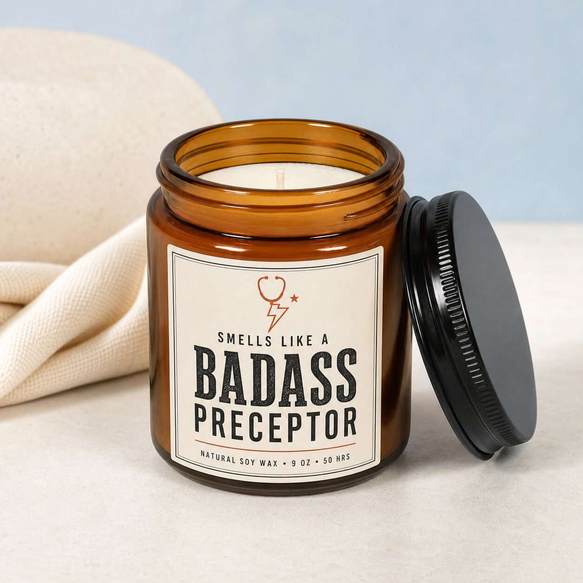 Smells like a badass preceptor 9oz Candle
