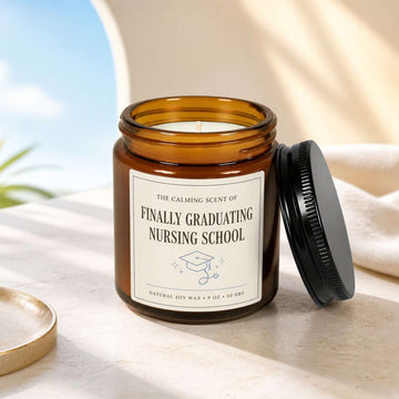 The calming scent of finally graduating nursing school 9oz Candle