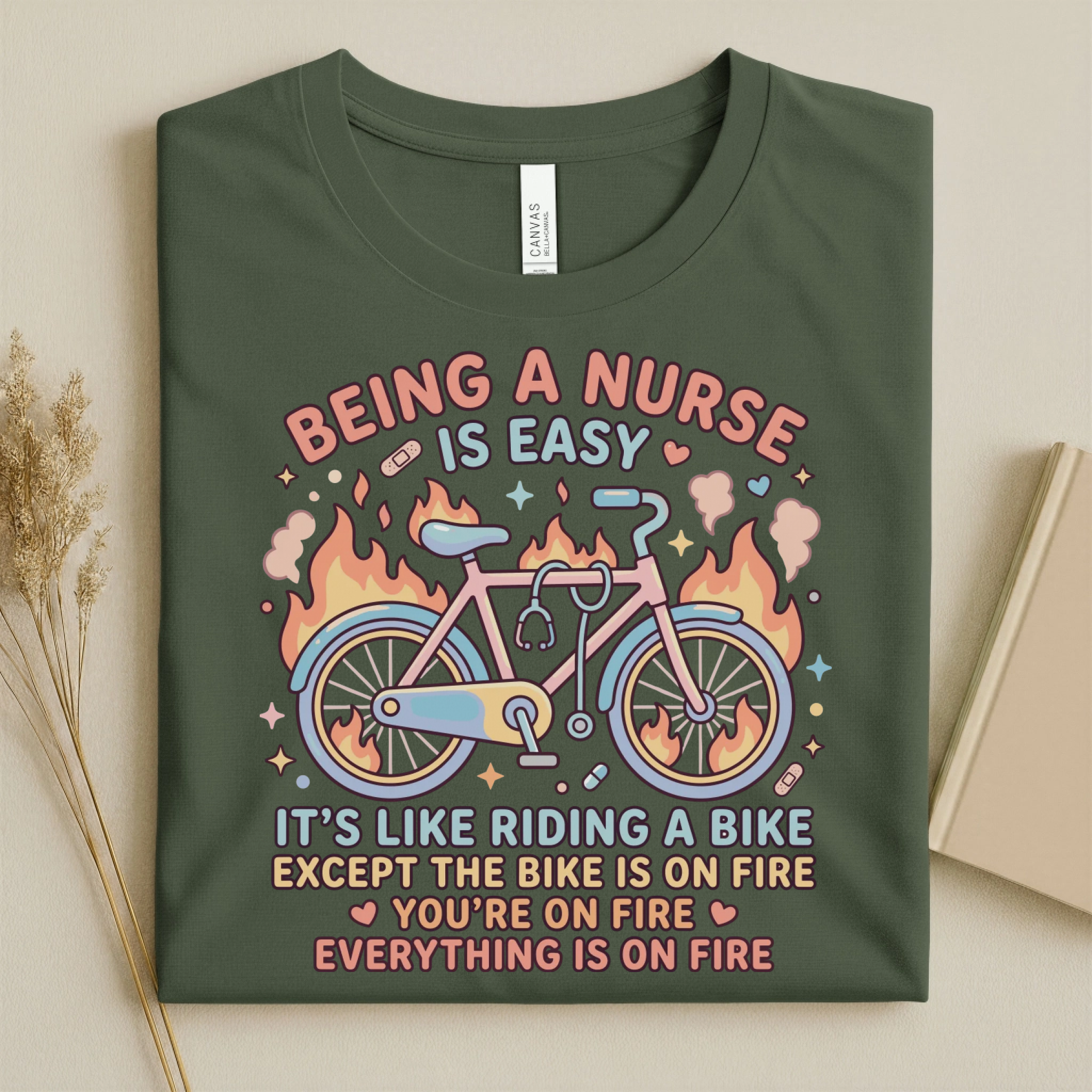 Being A Nurse Is Easy Funny Nurse T-Shirt