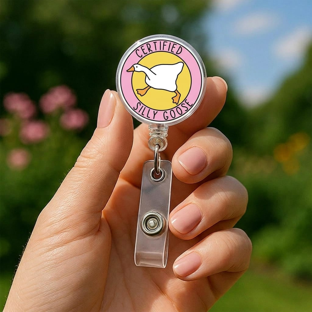 Nursehype Certified Silly Goose Cute Badge Reels for Nurses