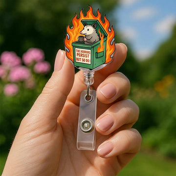 Nursehype Dumpster Fire Nurse ID Card Holder