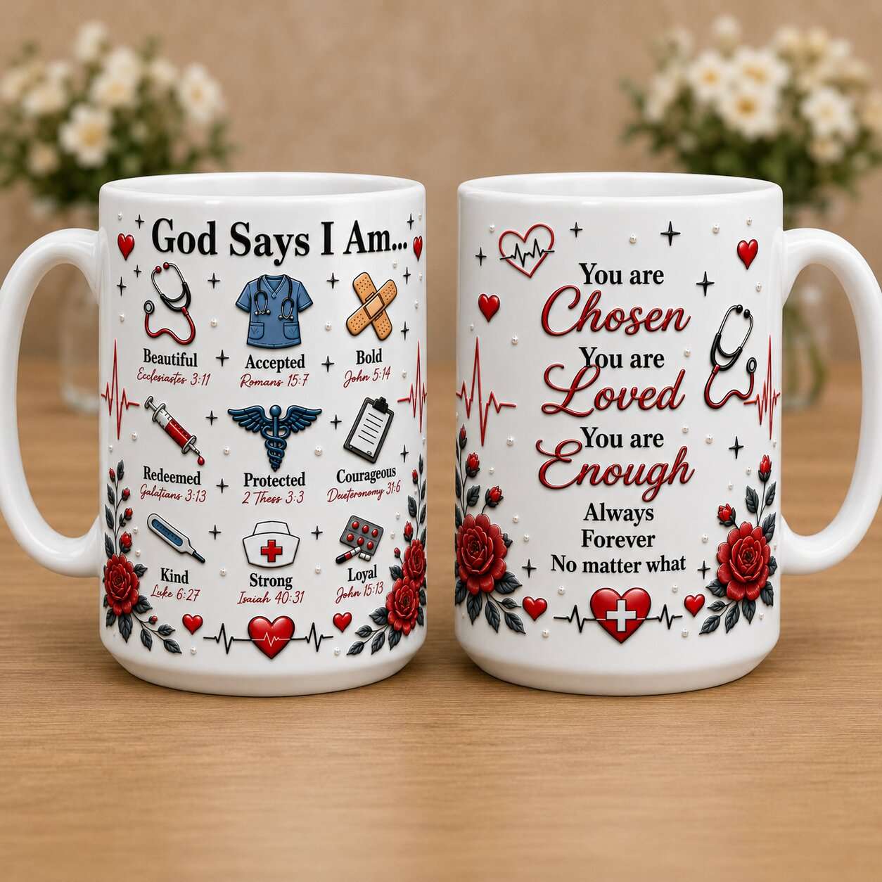 God Says I Am 15oz White Mug