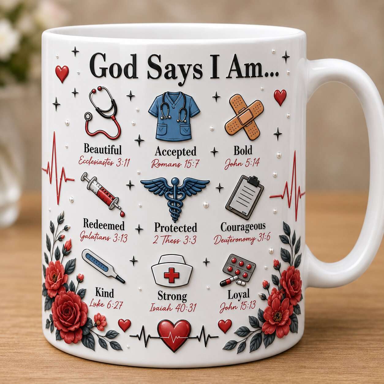 God Says I Am 15oz White Mug