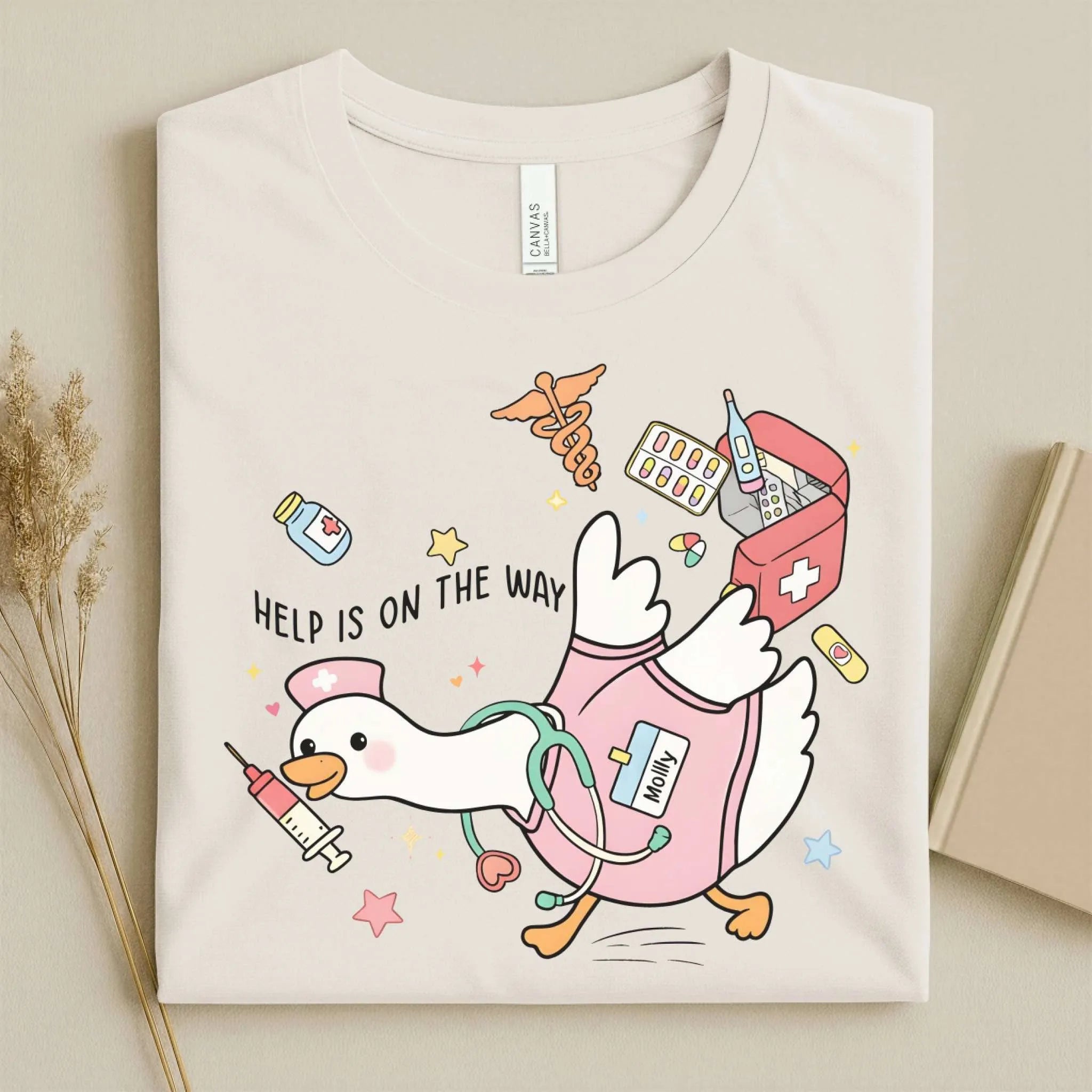 Help Is on the Way Cute Nurse T-Shirt