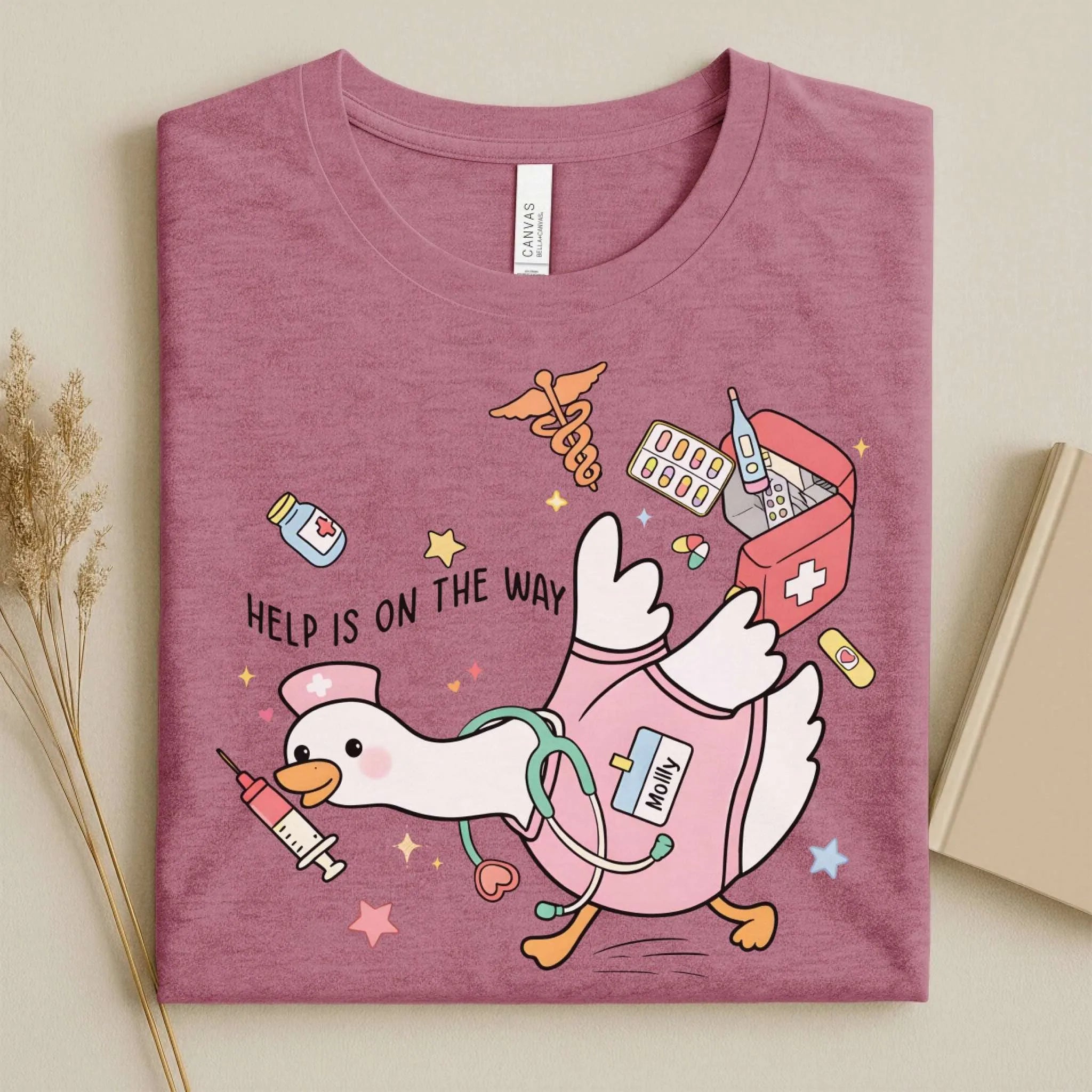 Help Is on the Way Cute Nurse T-Shirt