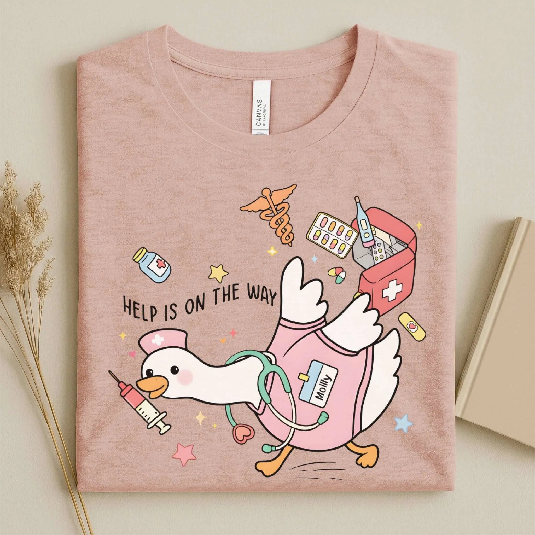 Help Is on the Way Cute Nurse T-Shirt