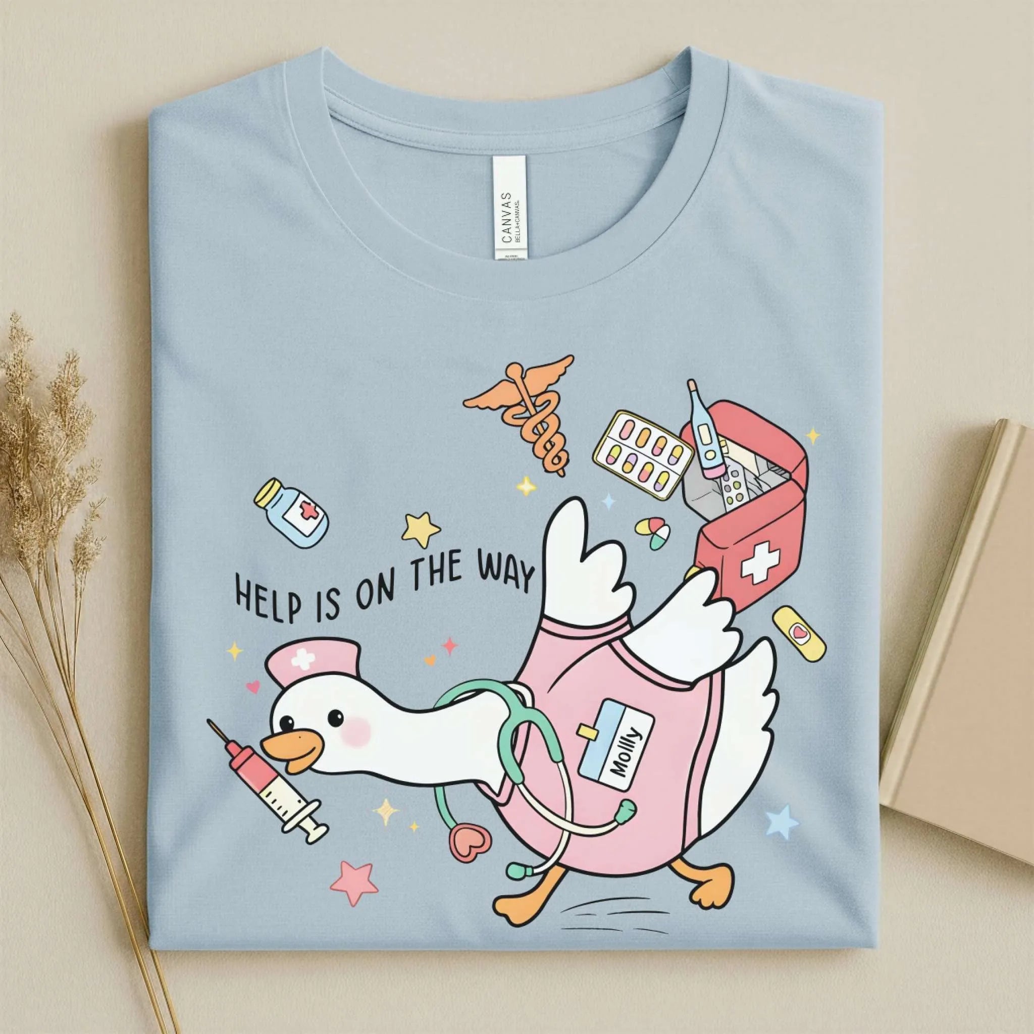 Help Is on the Way Cute Nurse T-Shirt