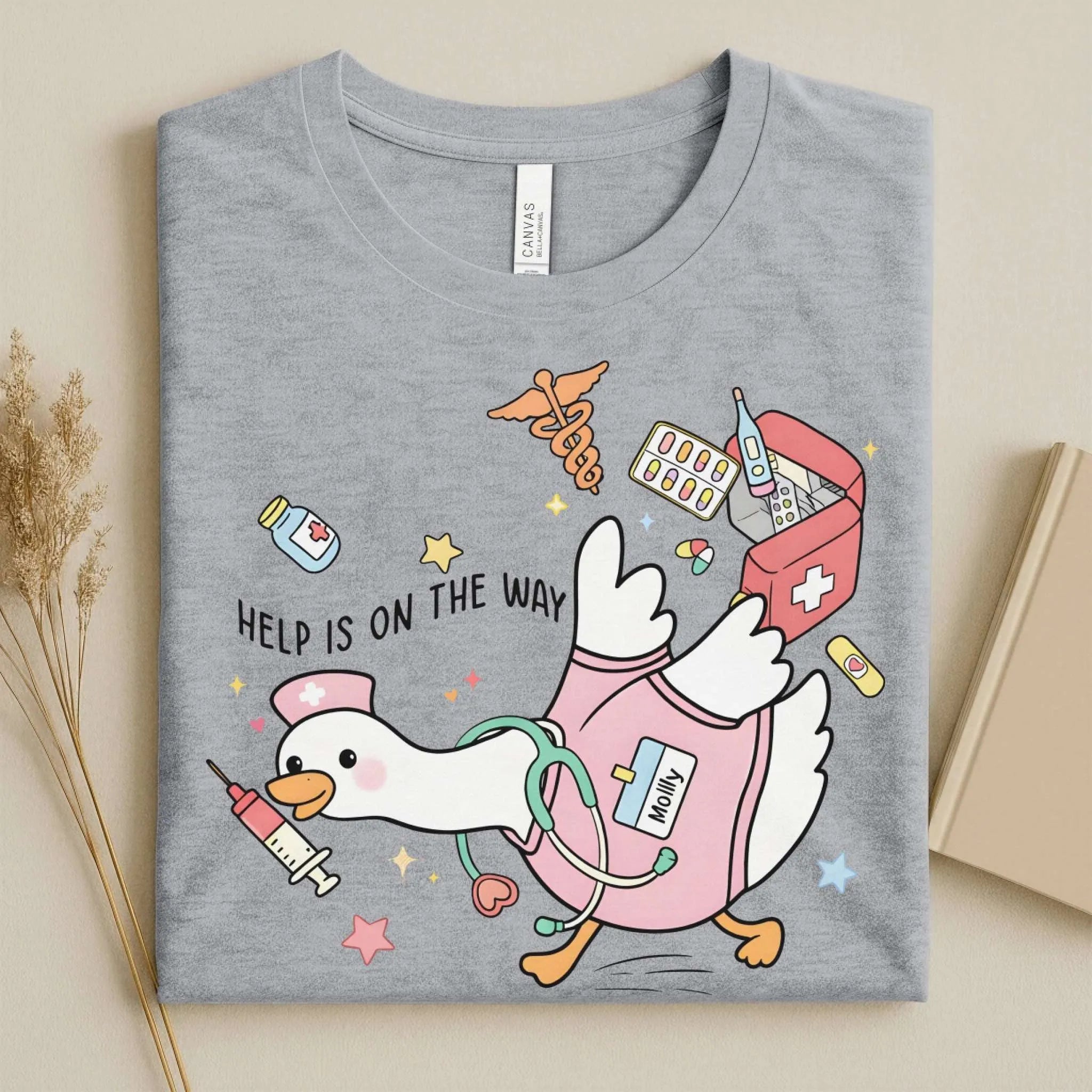 Help Is on the Way Cute Nurse T-Shirt