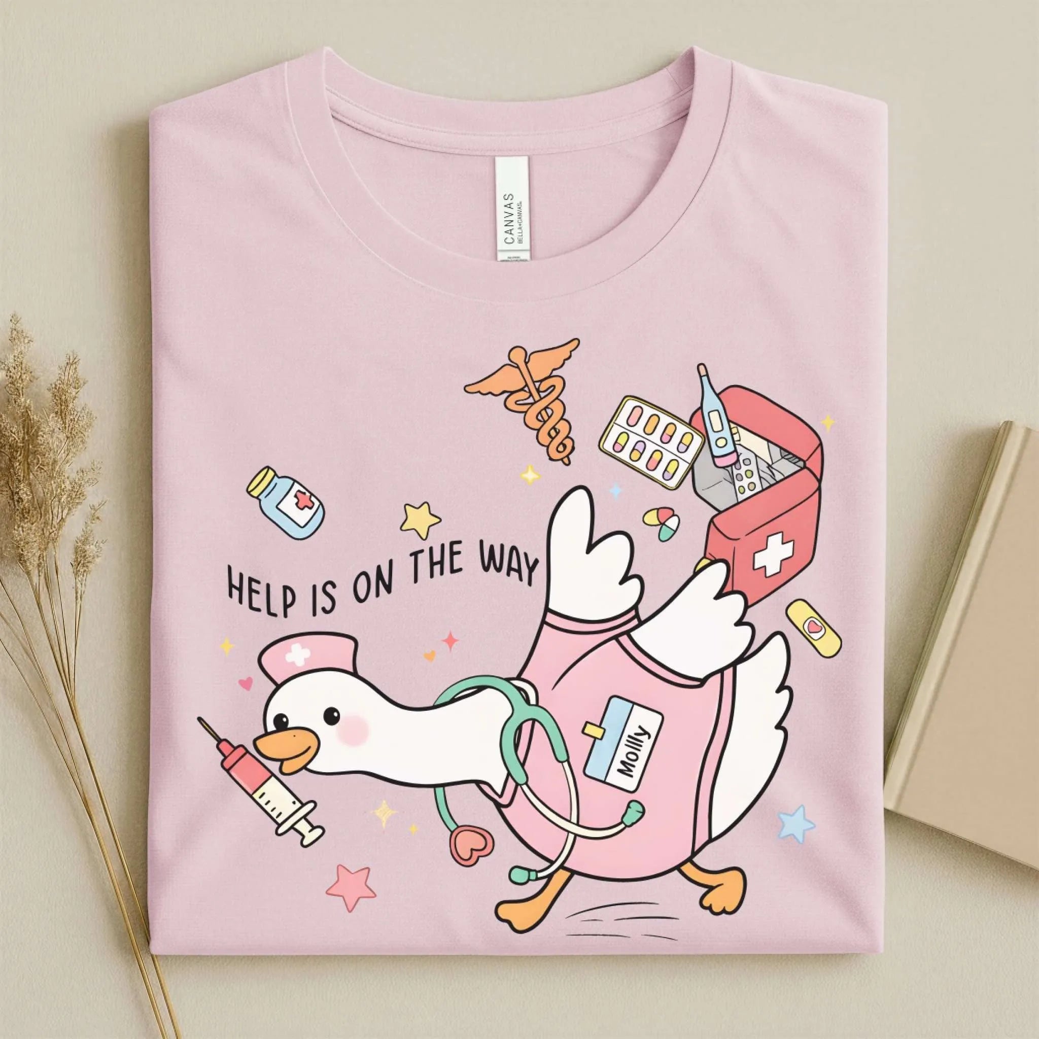 Help Is on the Way Cute Nurse T-Shirt