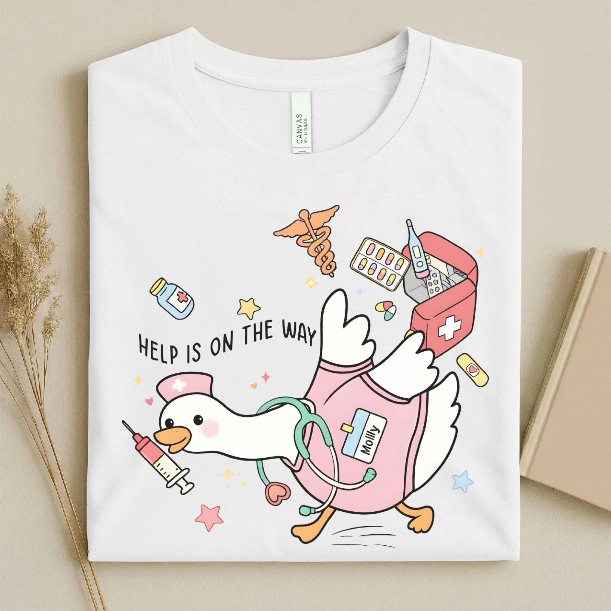 Help Is on the Way Cute Nurse T-Shirt