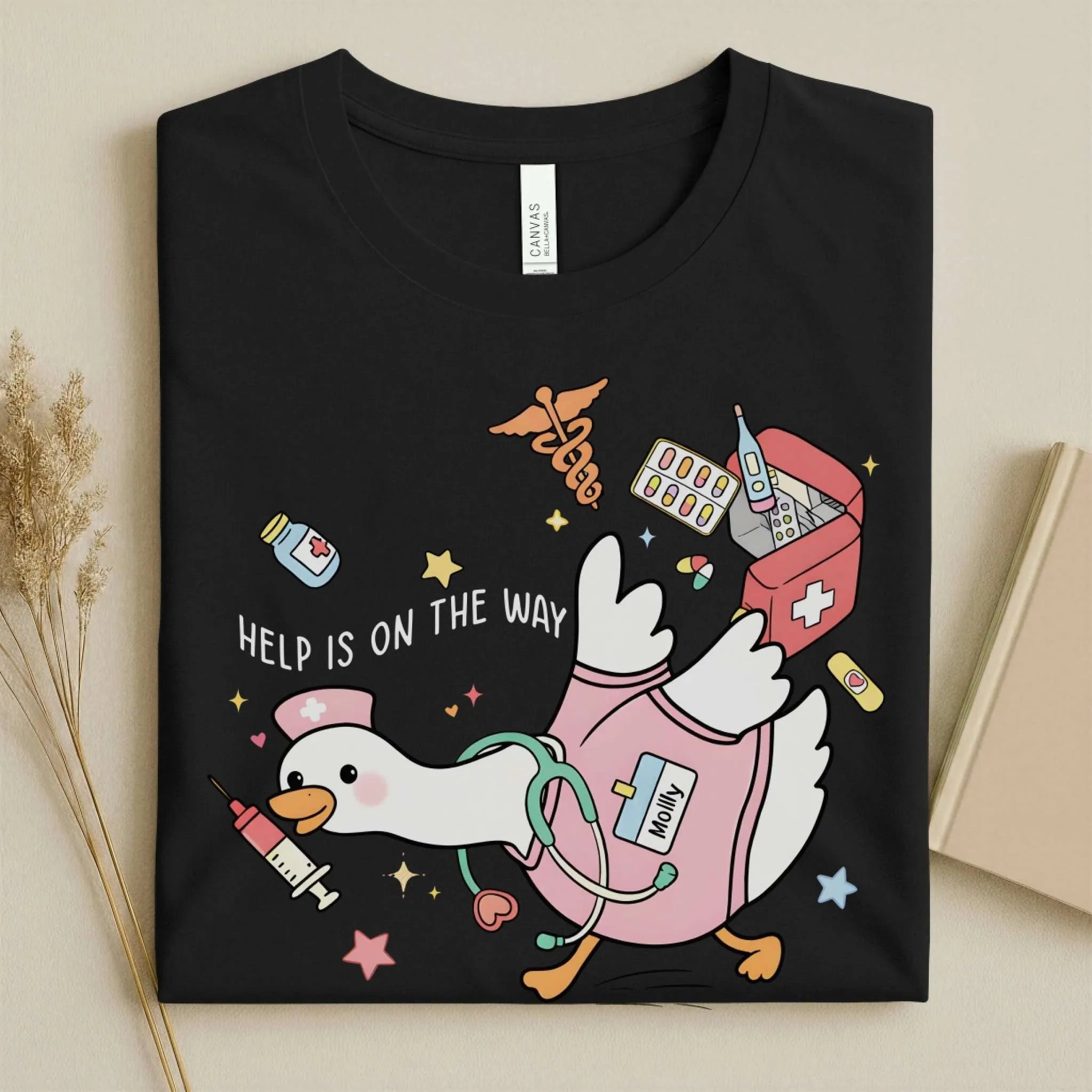 Help Is on the Way Cute Nurse T-Shirt