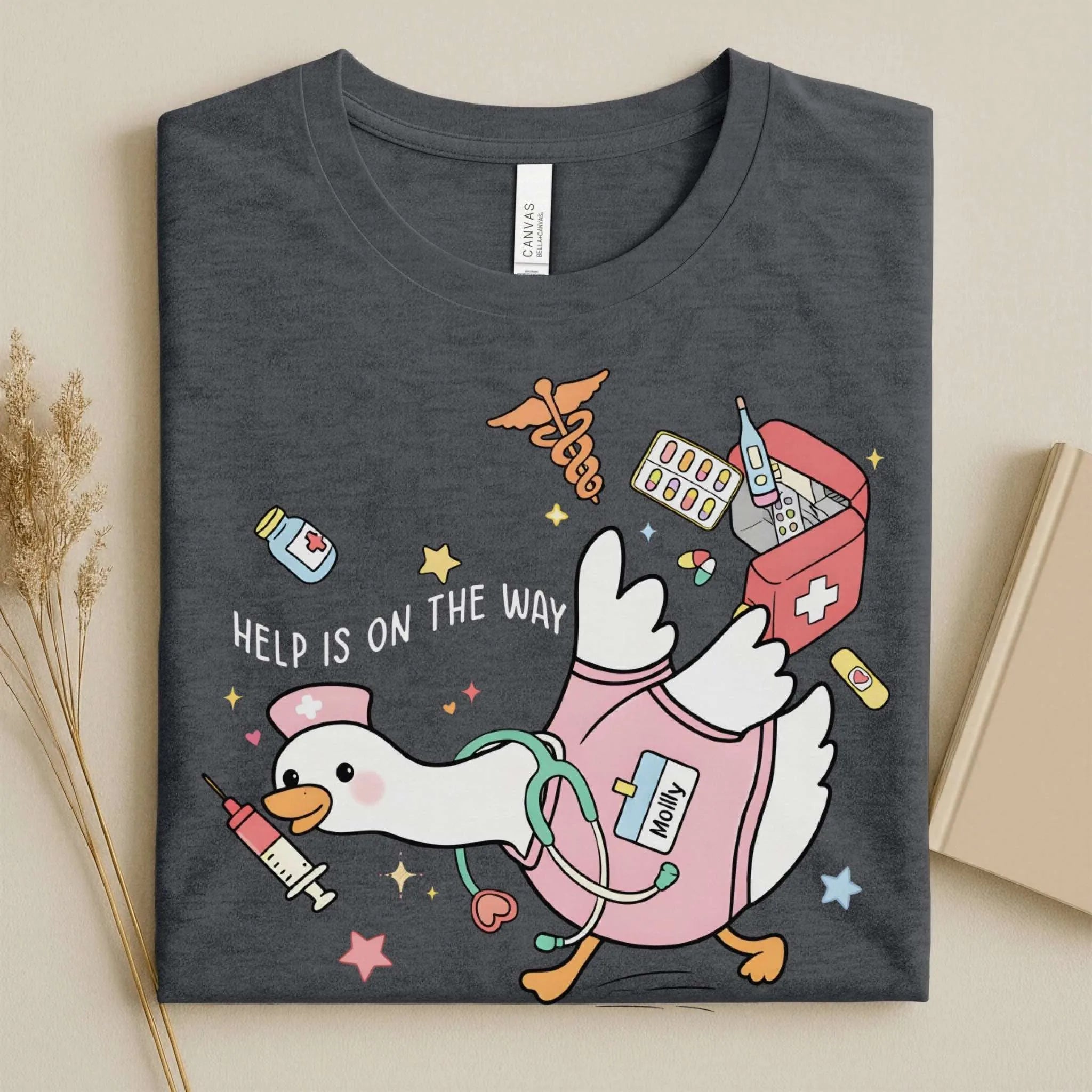 Help Is on the Way Cute Nurse T-Shirt