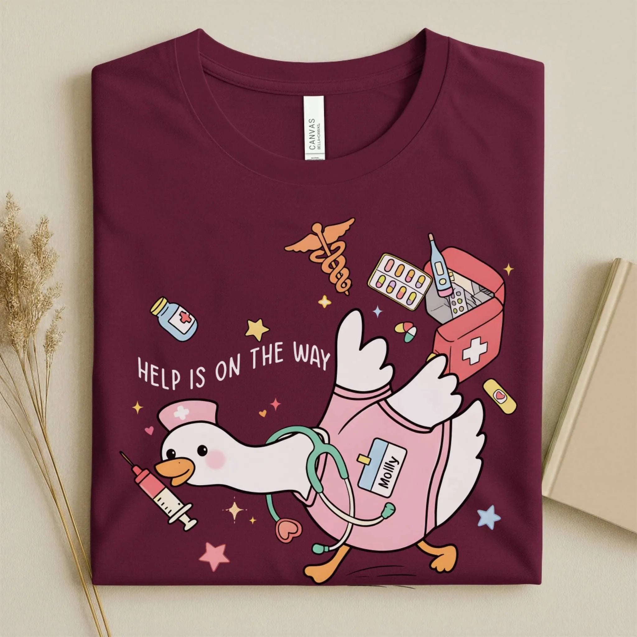 Help Is on the Way Cute Nurse T-Shirt