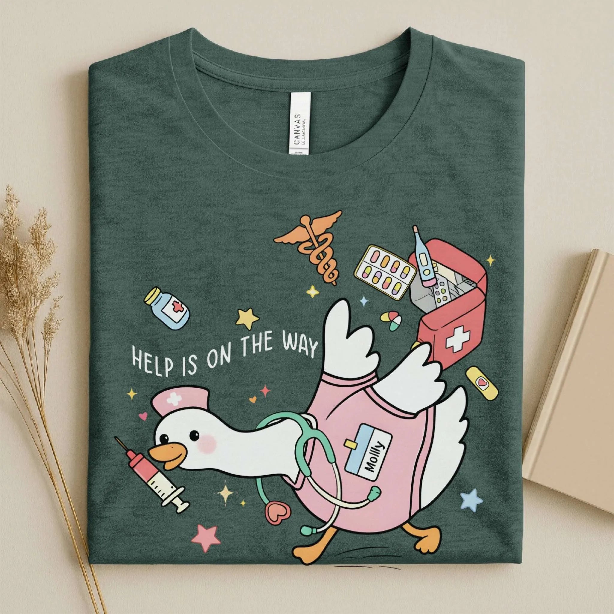 Help Is on the Way Cute Nurse T-Shirt