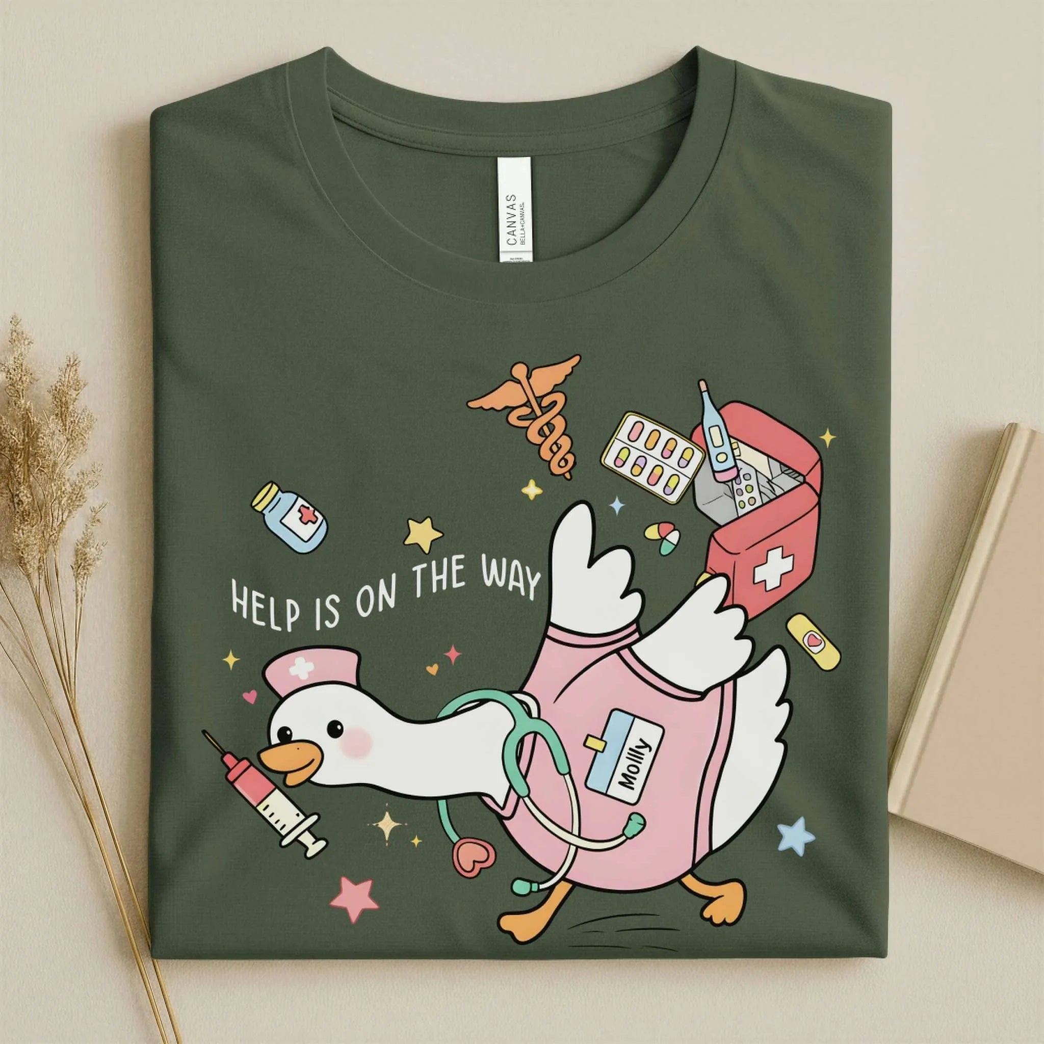 Help Is on the Way Cute Nurse T-Shirt
