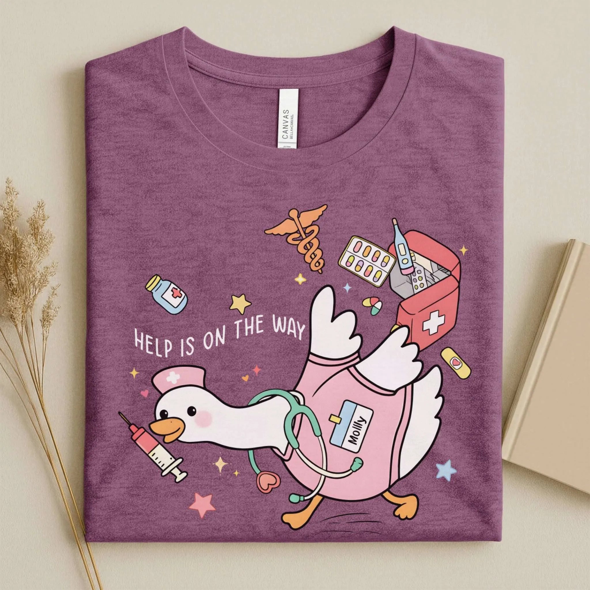 Help Is on the Way Cute Nurse T-Shirt