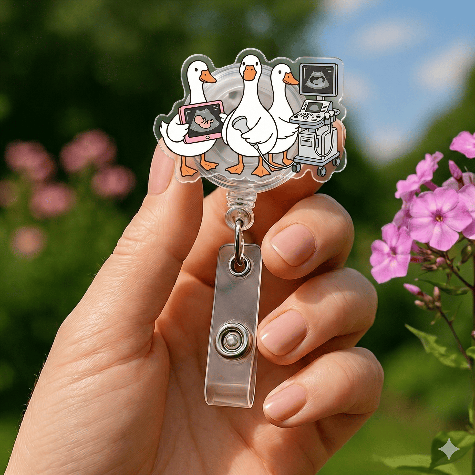 Nursehype LD Nurse Ultrasound Nurse Badge Clip