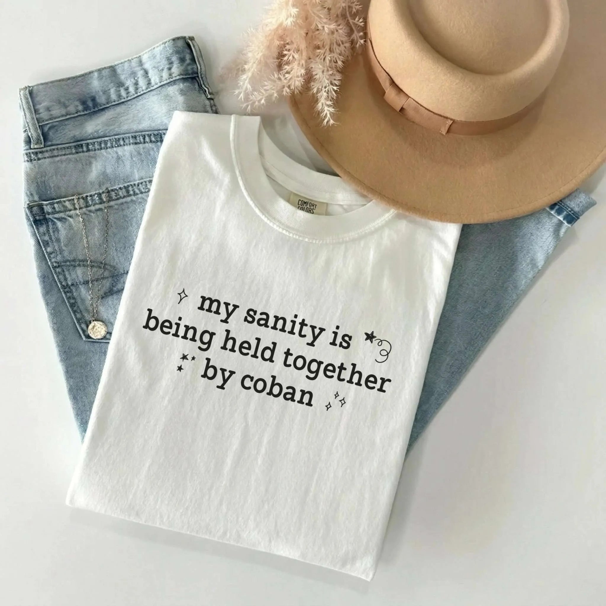 My Sanity Is Held Together By Coban Nurse Comfort Colors Tee
