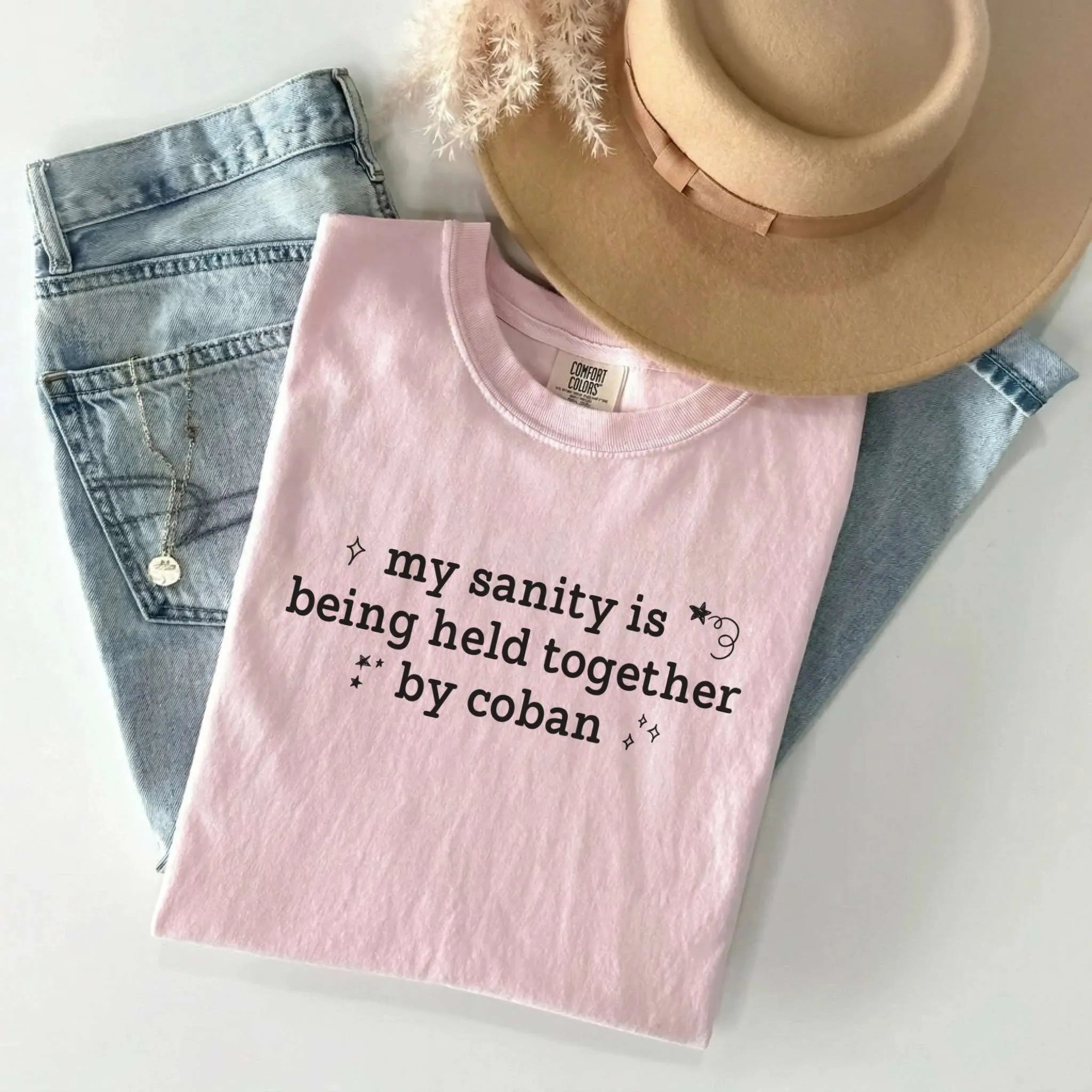 My Sanity Is Held Together By Coban Nurse Comfort Colors Tee