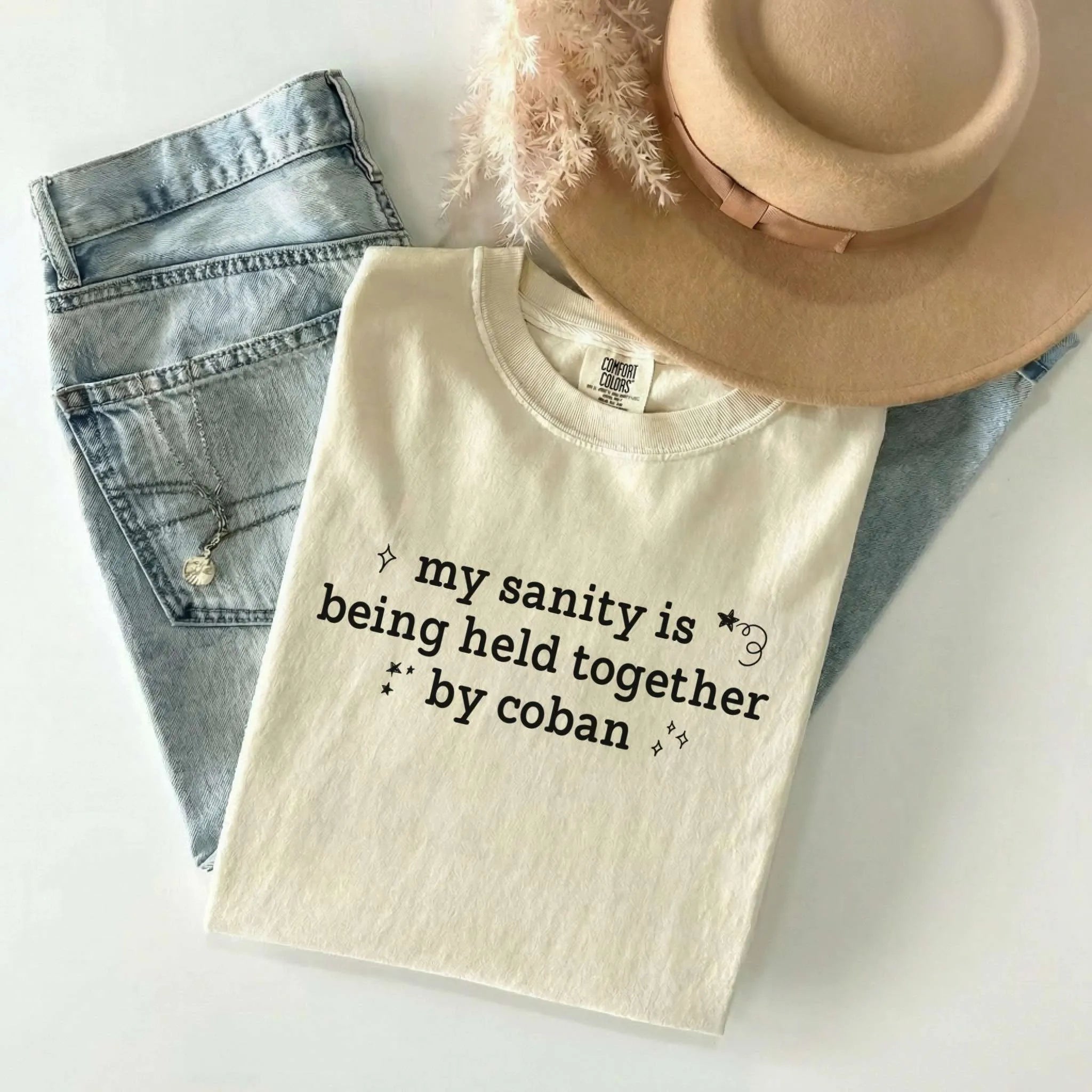 My Sanity Is Held Together By Coban Nurse Comfort Colors Tee