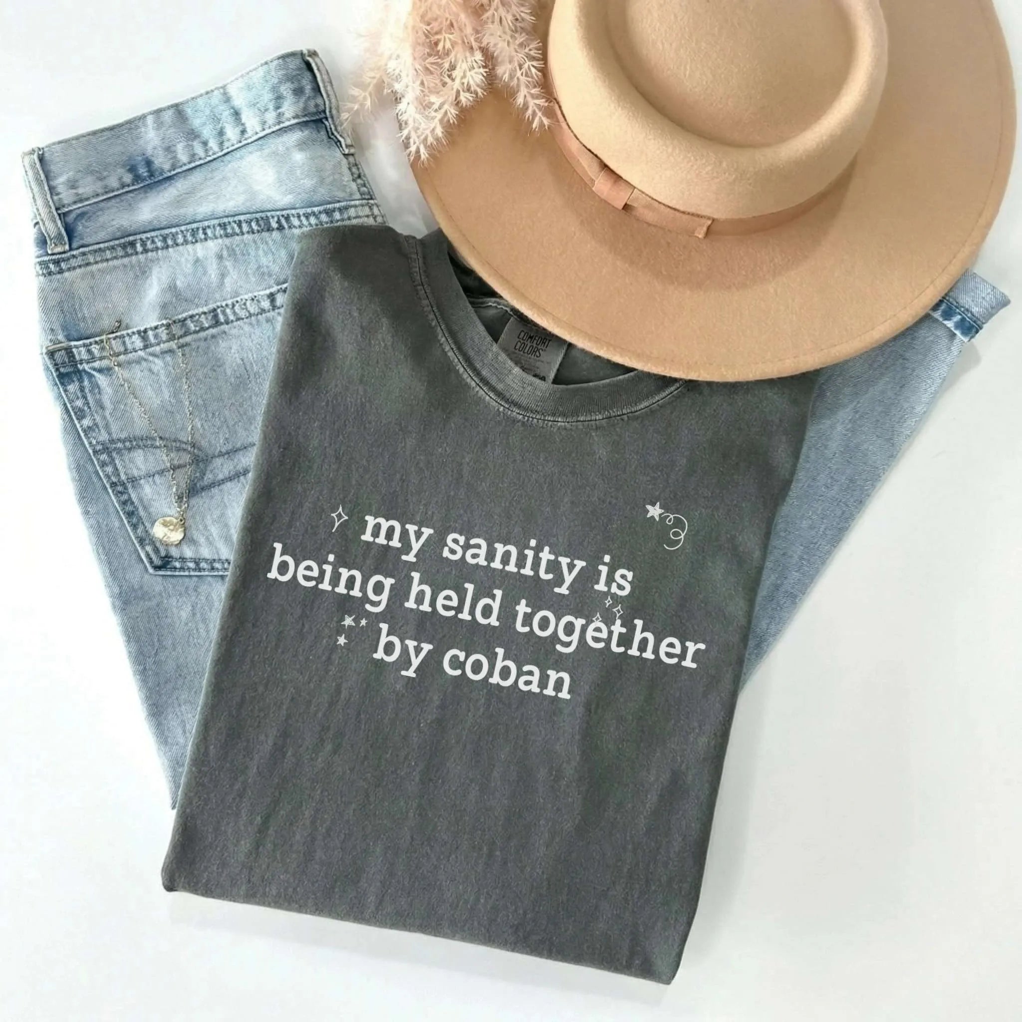 My Sanity Is Held Together By Coban Nurse Comfort Colors Tee