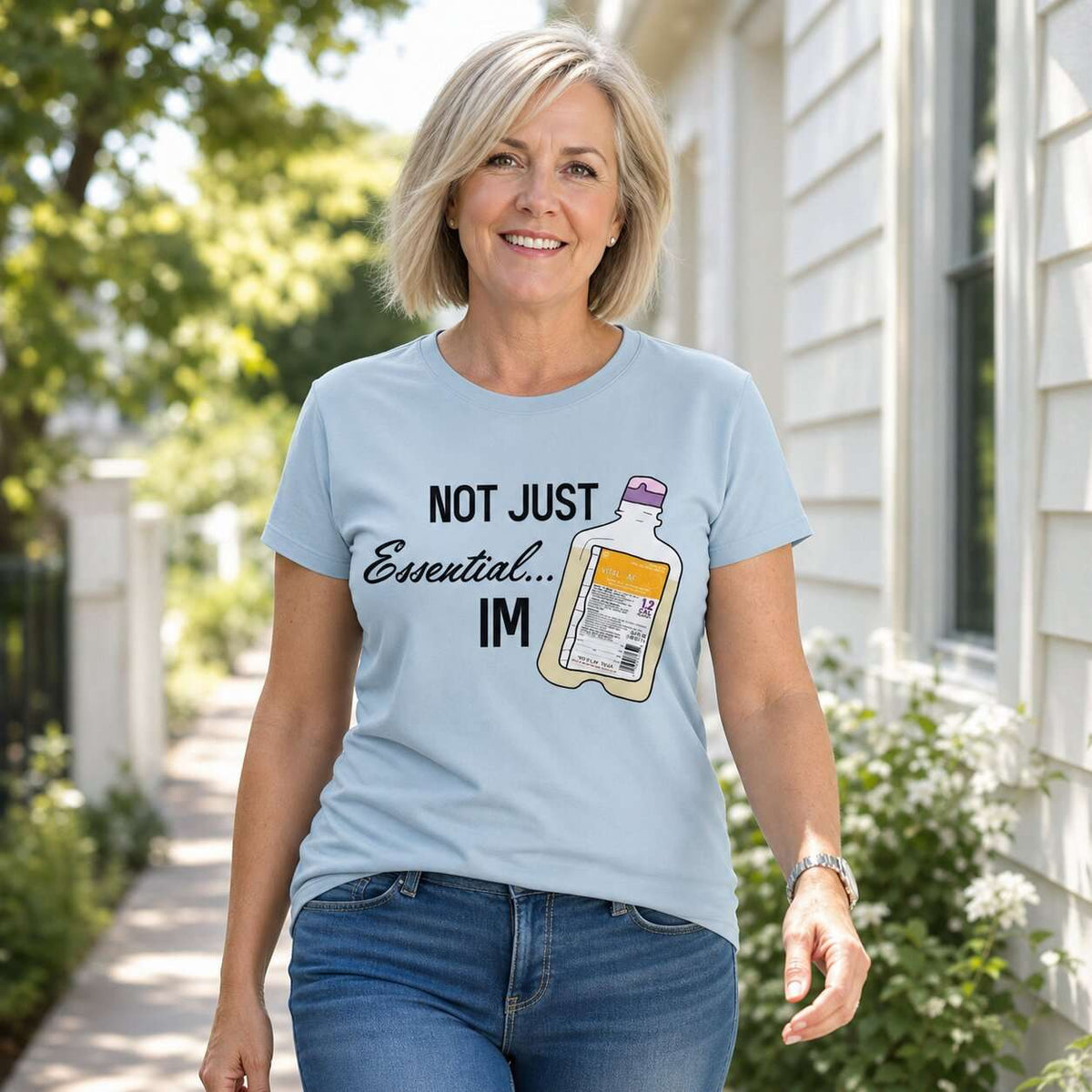 Not Just Essential I'm Vital AF Funny Nurse T-Shirt