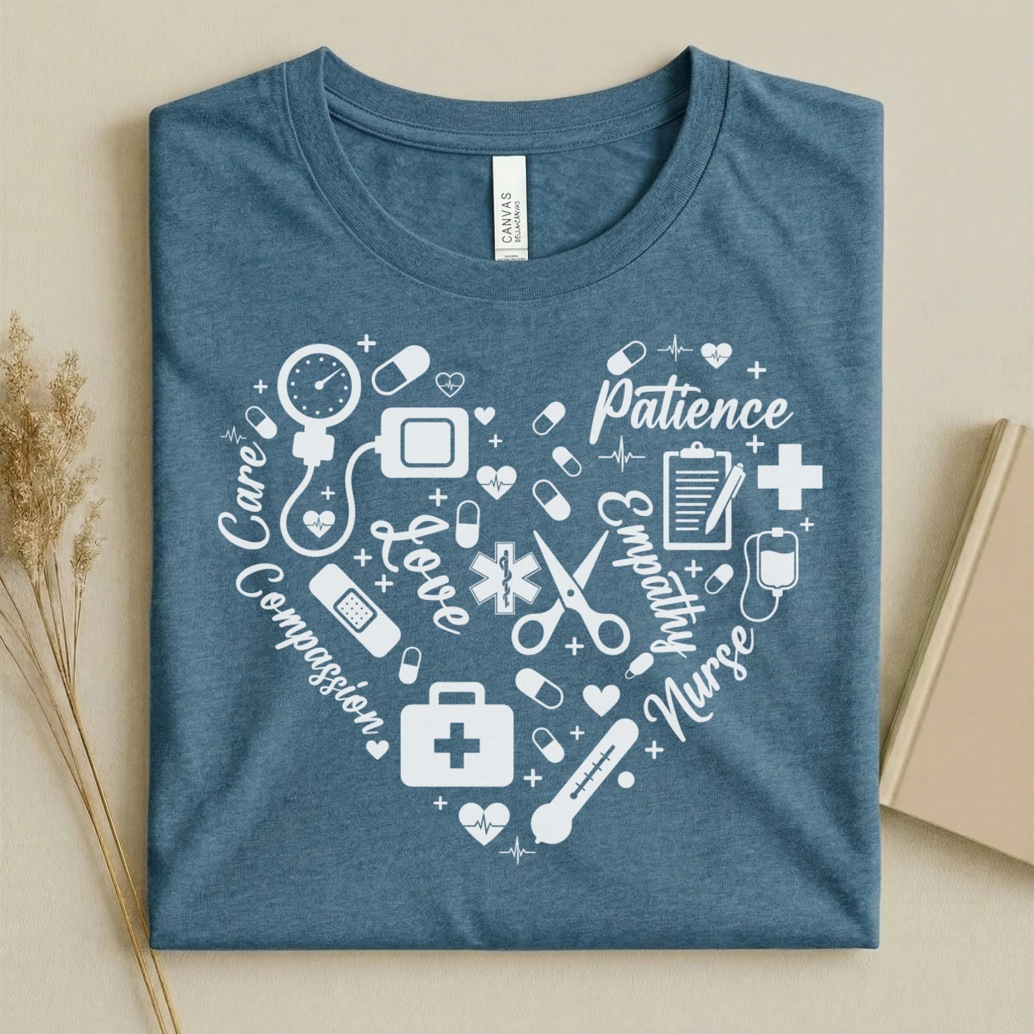 Nurse Heart Care Love Compassion Nurse T-Shirt