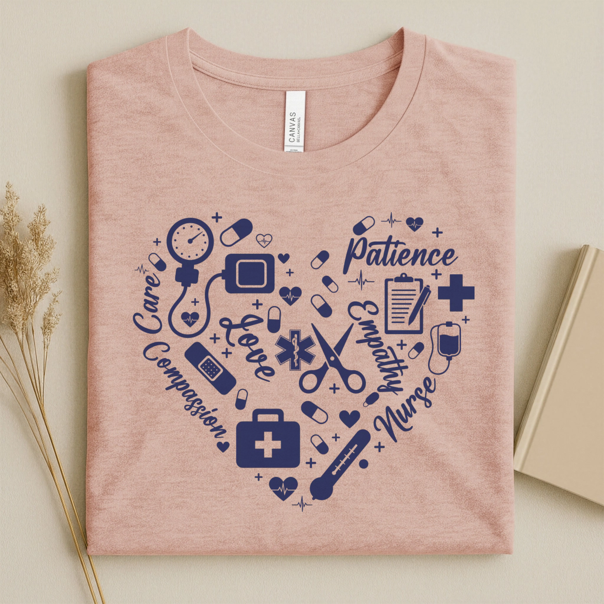 Nurse Heart Care Love Compassion Nurse T-Shirt