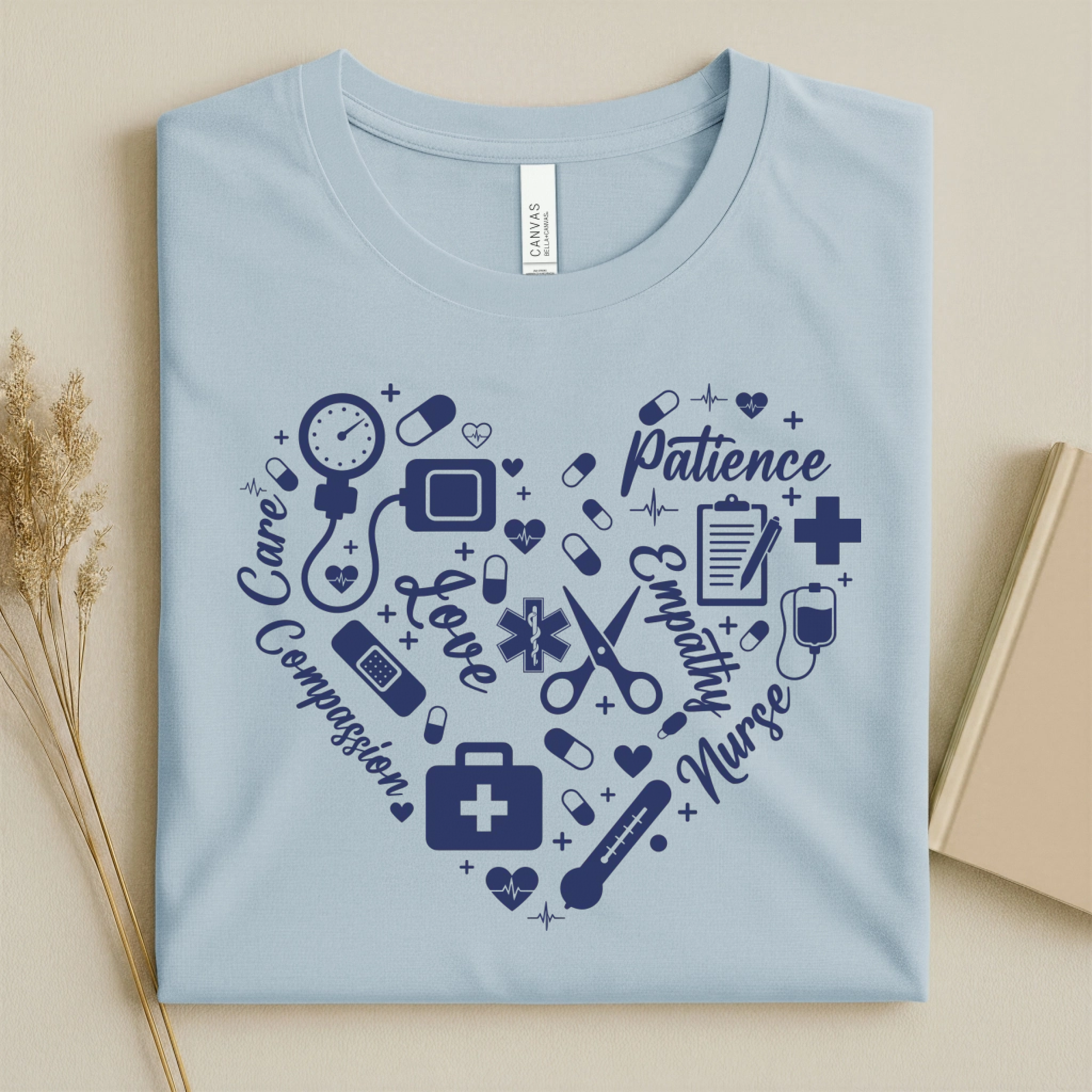 Nurse Heart Care Love Compassion Nurse T-Shirt