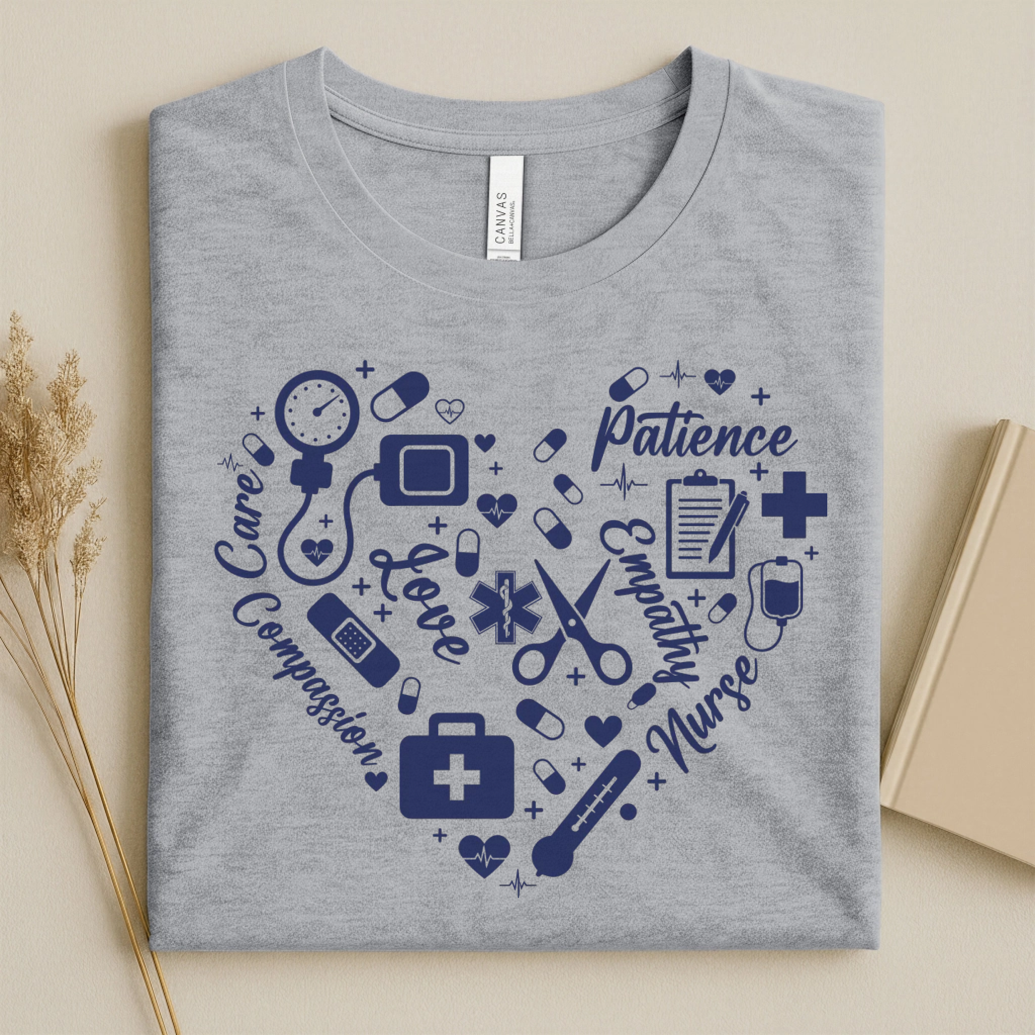 Nurse Heart Care Love Compassion Nurse T-Shirt