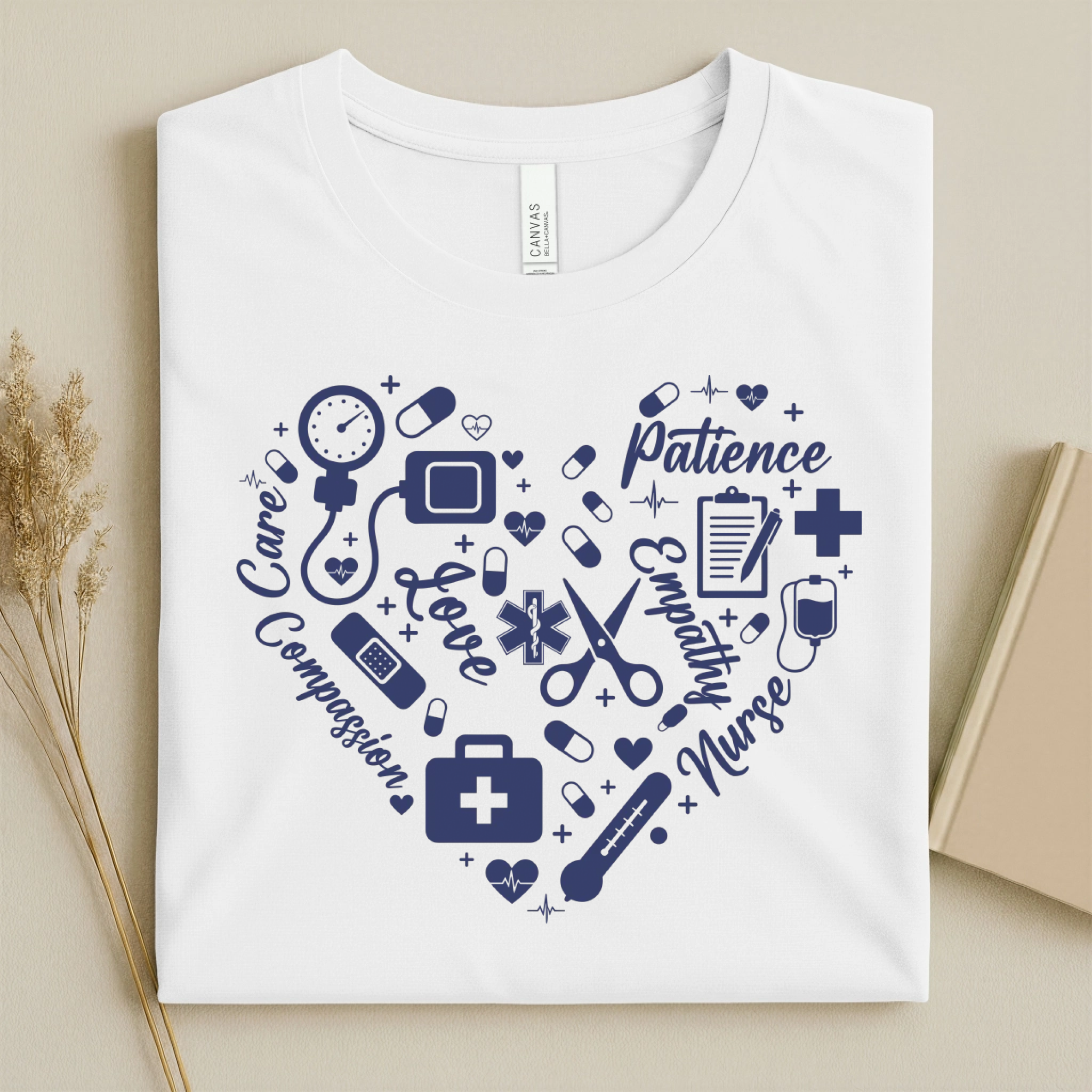Nurse Heart Care Love Compassion Nurse T-Shirt