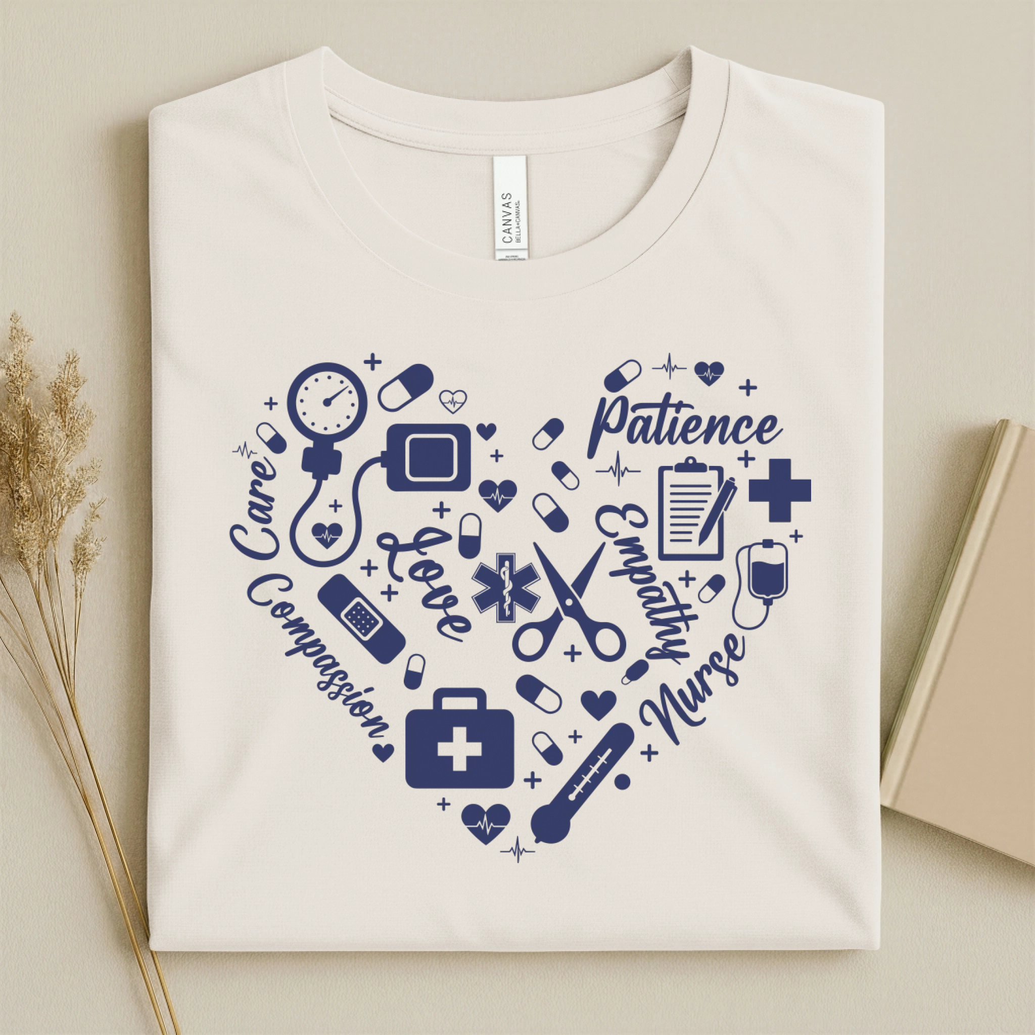 Nurse Heart Care Love Compassion Nurse T-Shirt