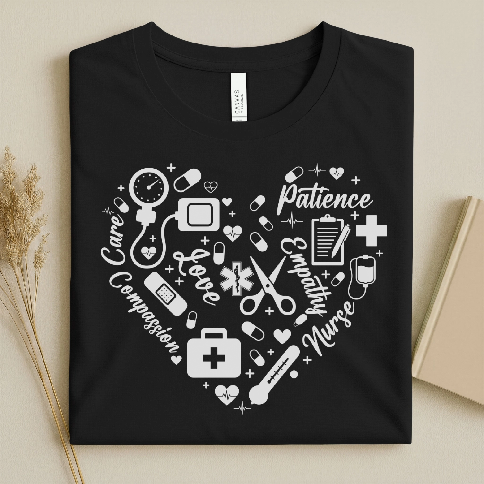 Nurse Heart Care Love Compassion Nurse T-Shirt