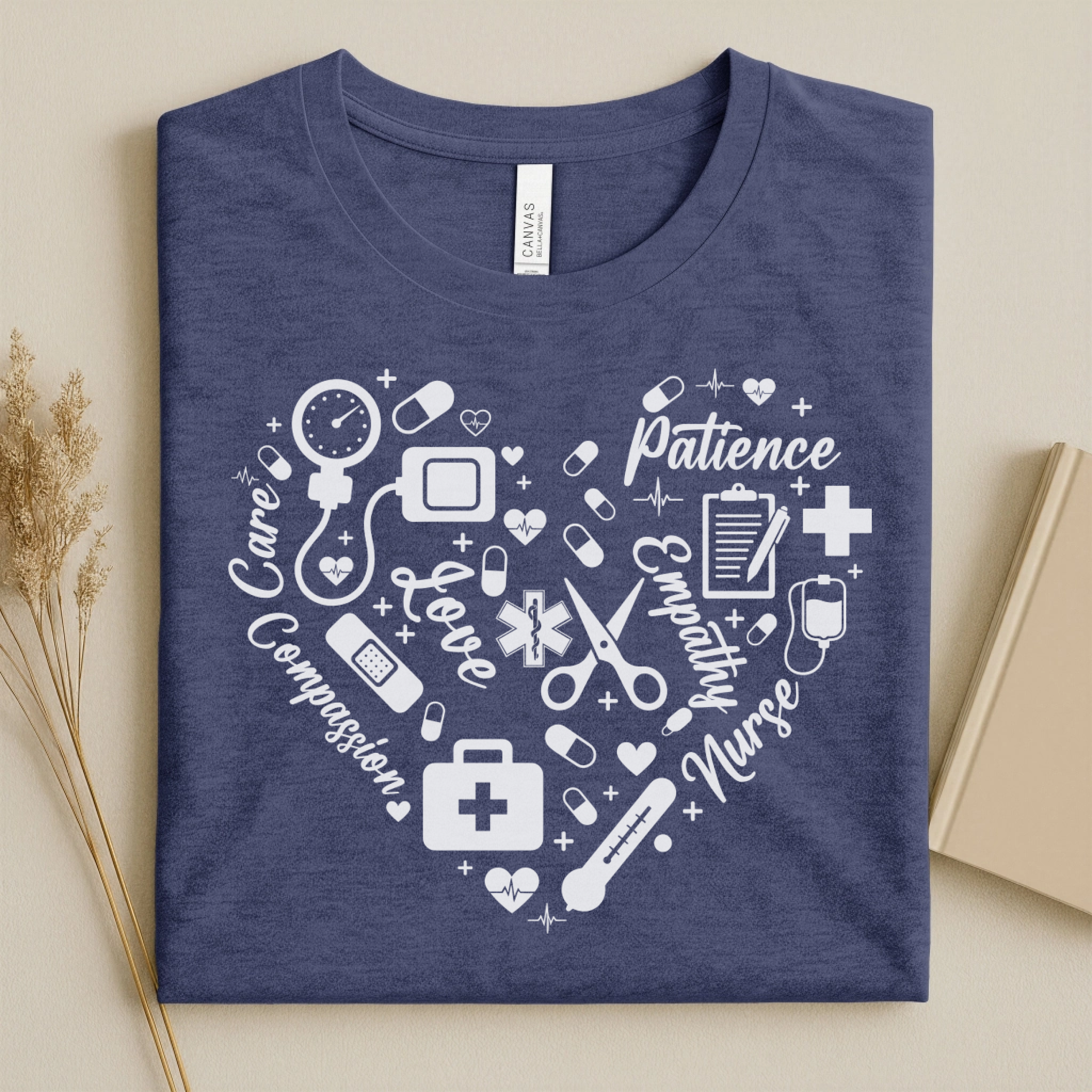 Nurse Heart Care Love Compassion Nurse T-Shirt