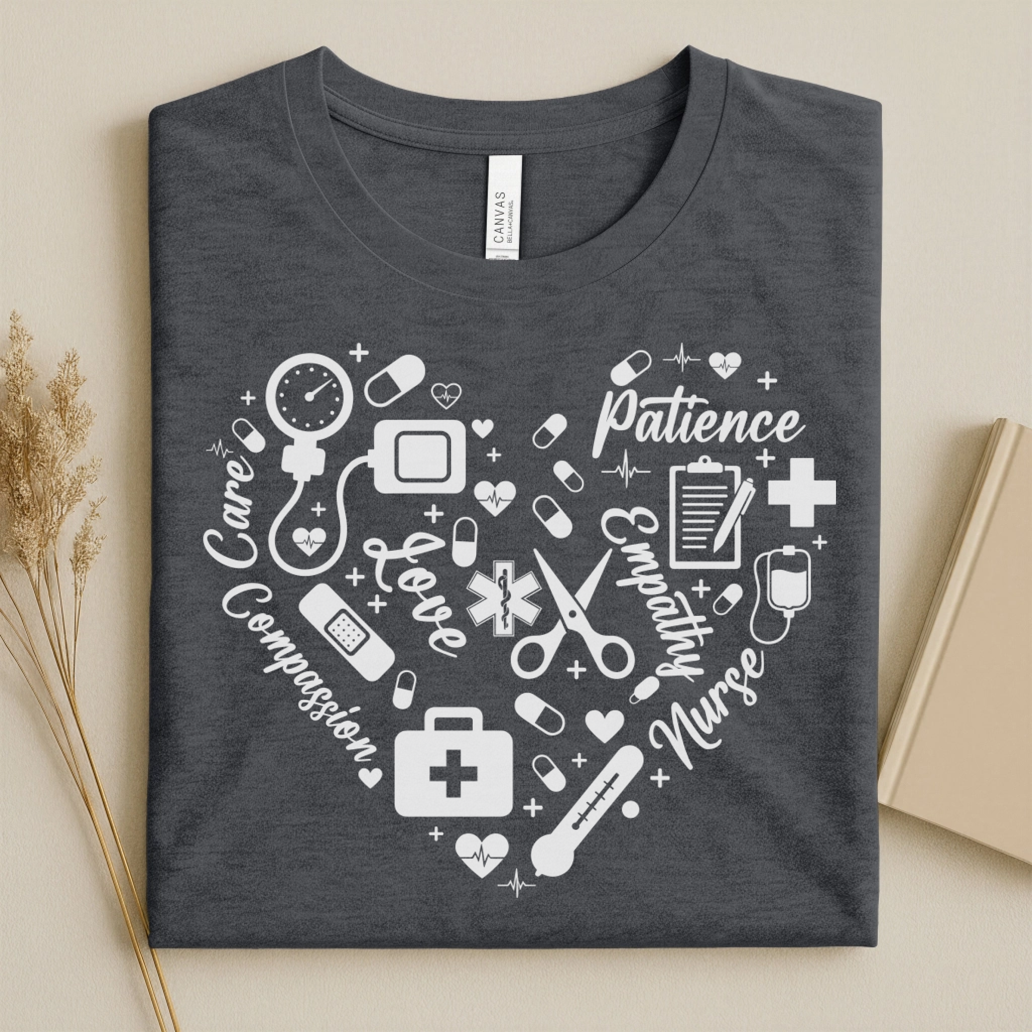Nurse Heart Care Love Compassion Nurse T-Shirt