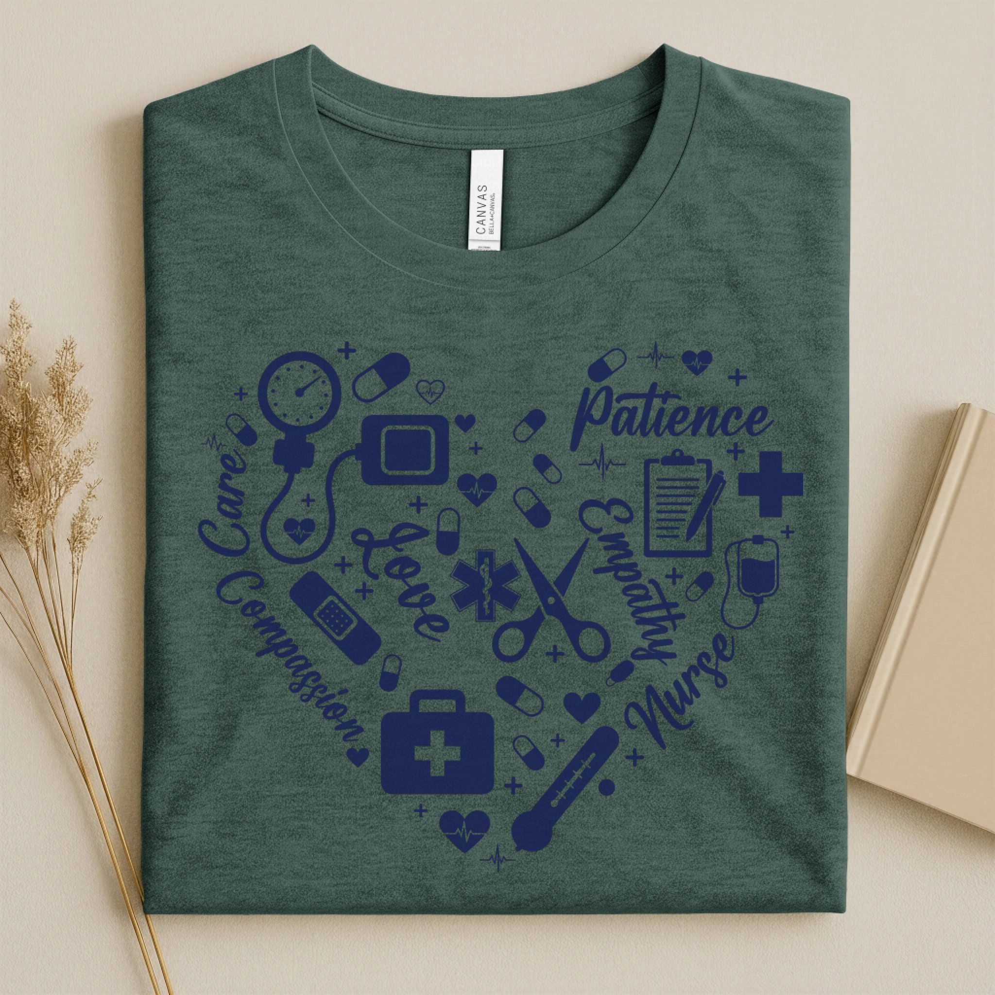 Nurse Heart Care Love Compassion Nurse T-Shirt