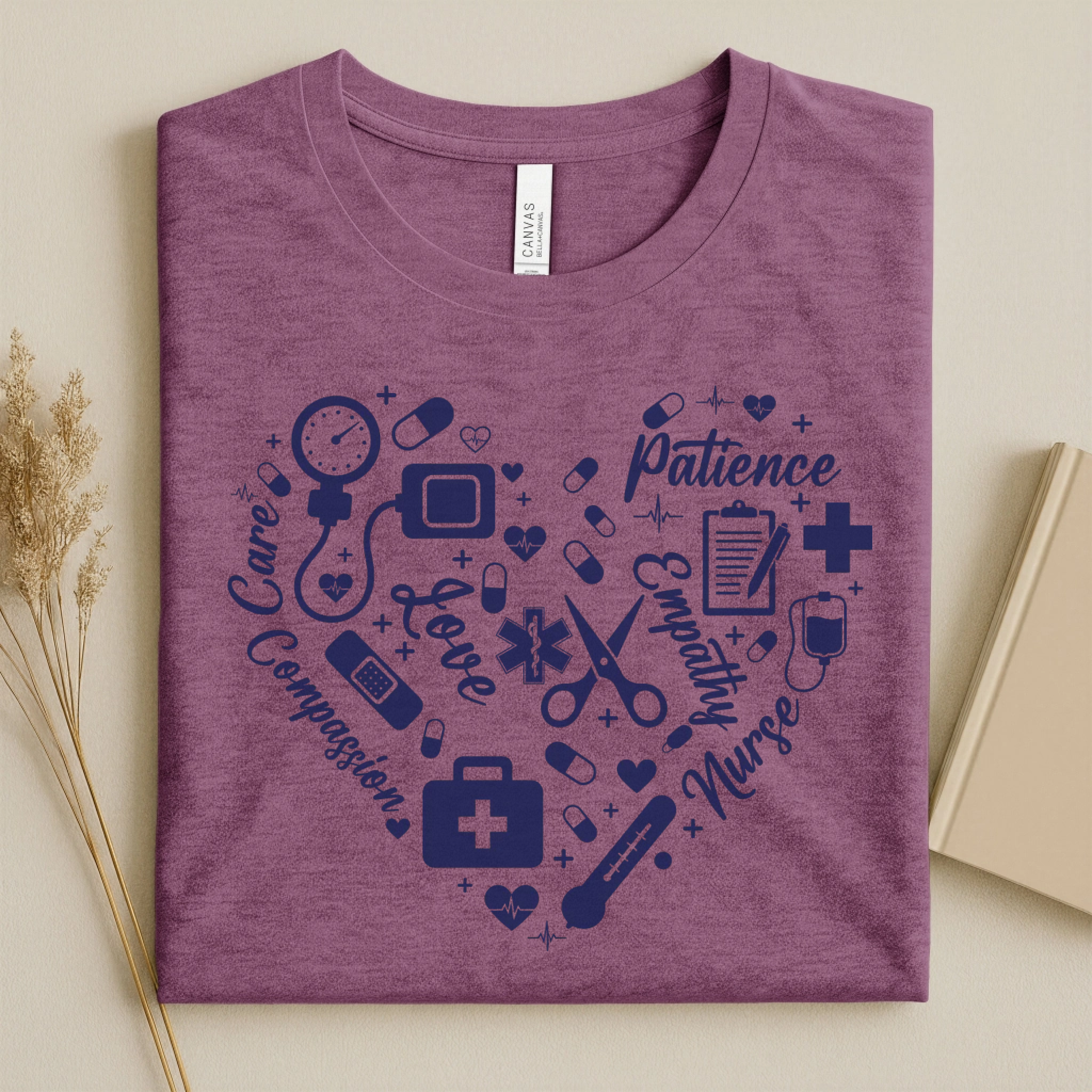 Nurse Heart Care Love Compassion Nurse T-Shirt