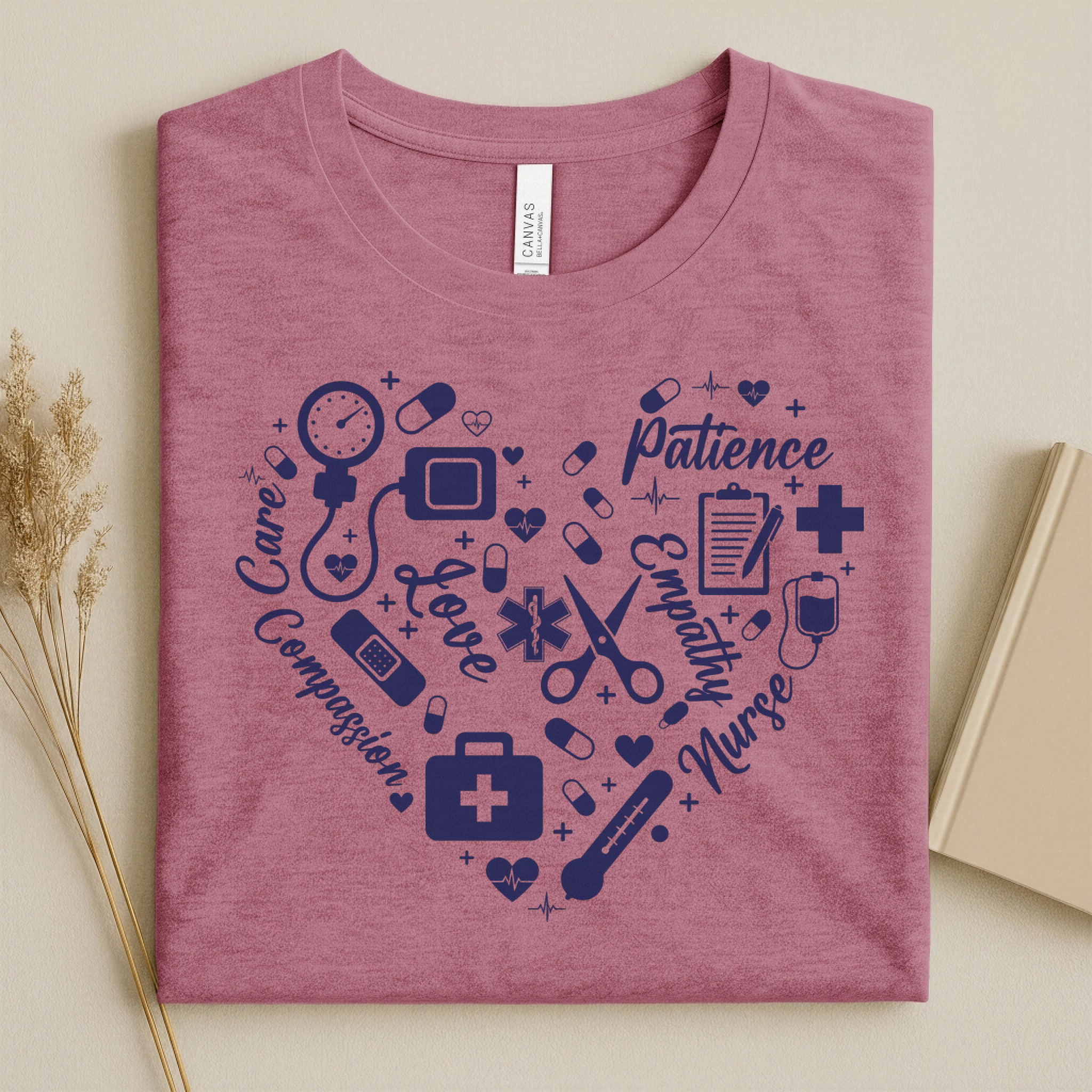 Nurse Heart Care Love Compassion Nurse T-Shirt