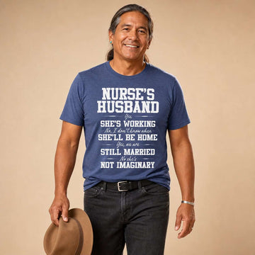 Nurse's Husband Funny Nurse Tee