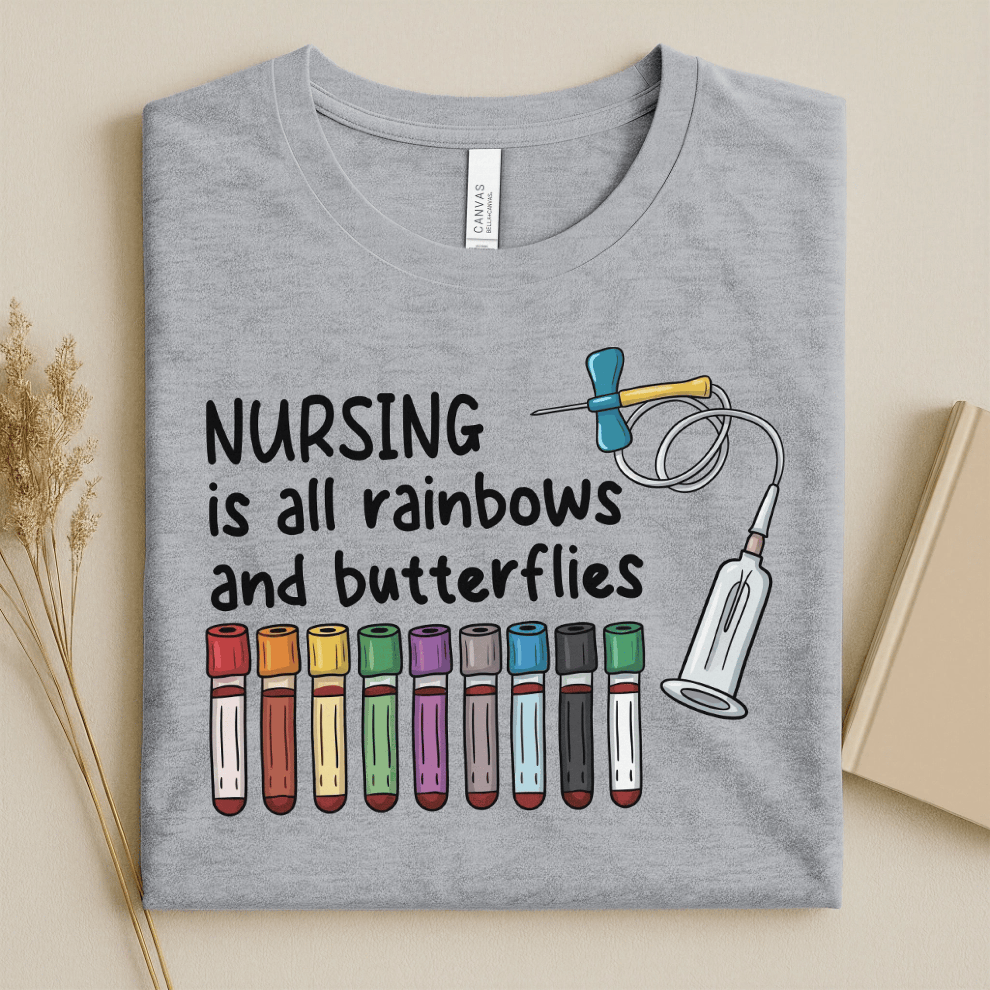 Nursehype Nursing Is All Rainbows Funny Nurse Tee