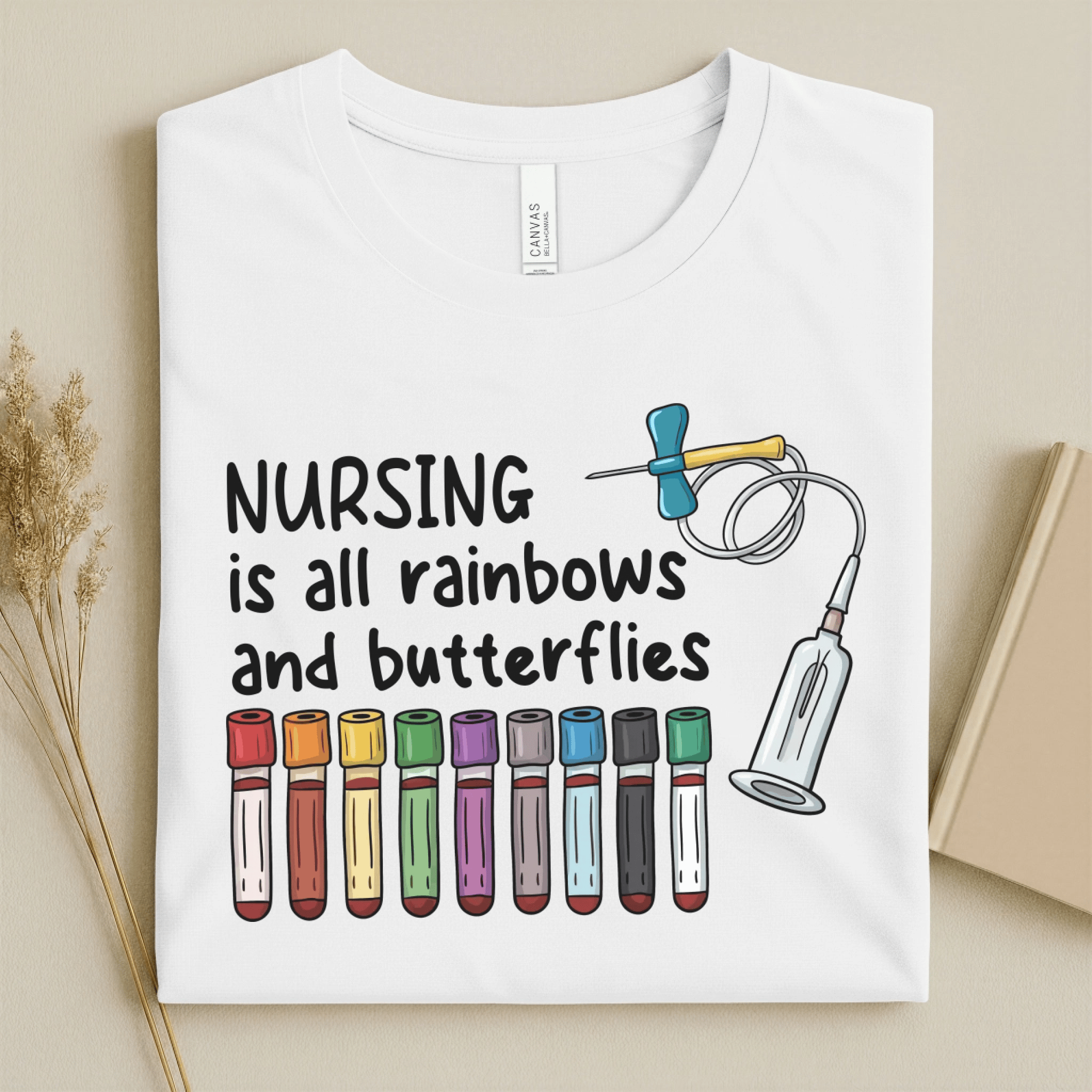 Nursehype Nursing Is All Rainbows Funny Nurse Tee