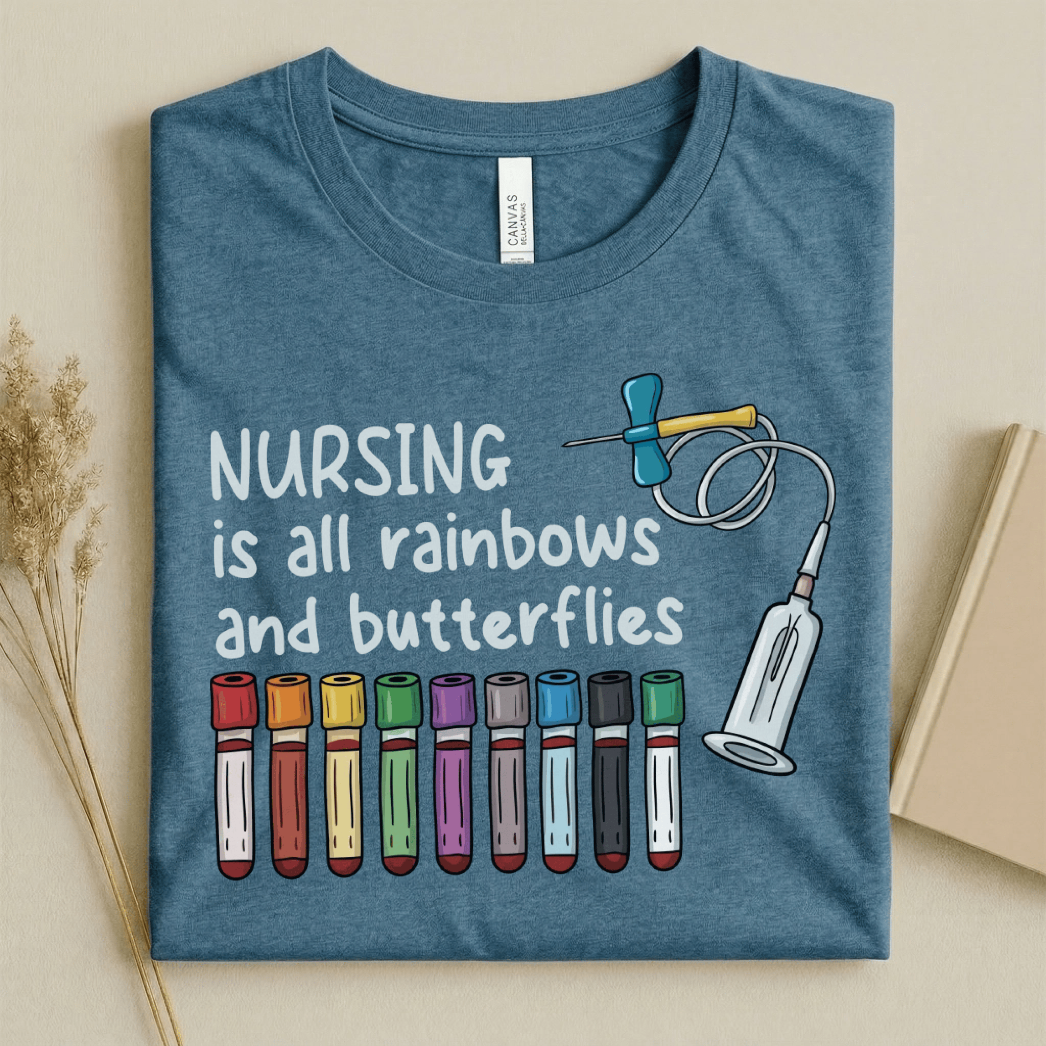 Nursehype Nursing Is All Rainbows Funny Nurse Tee