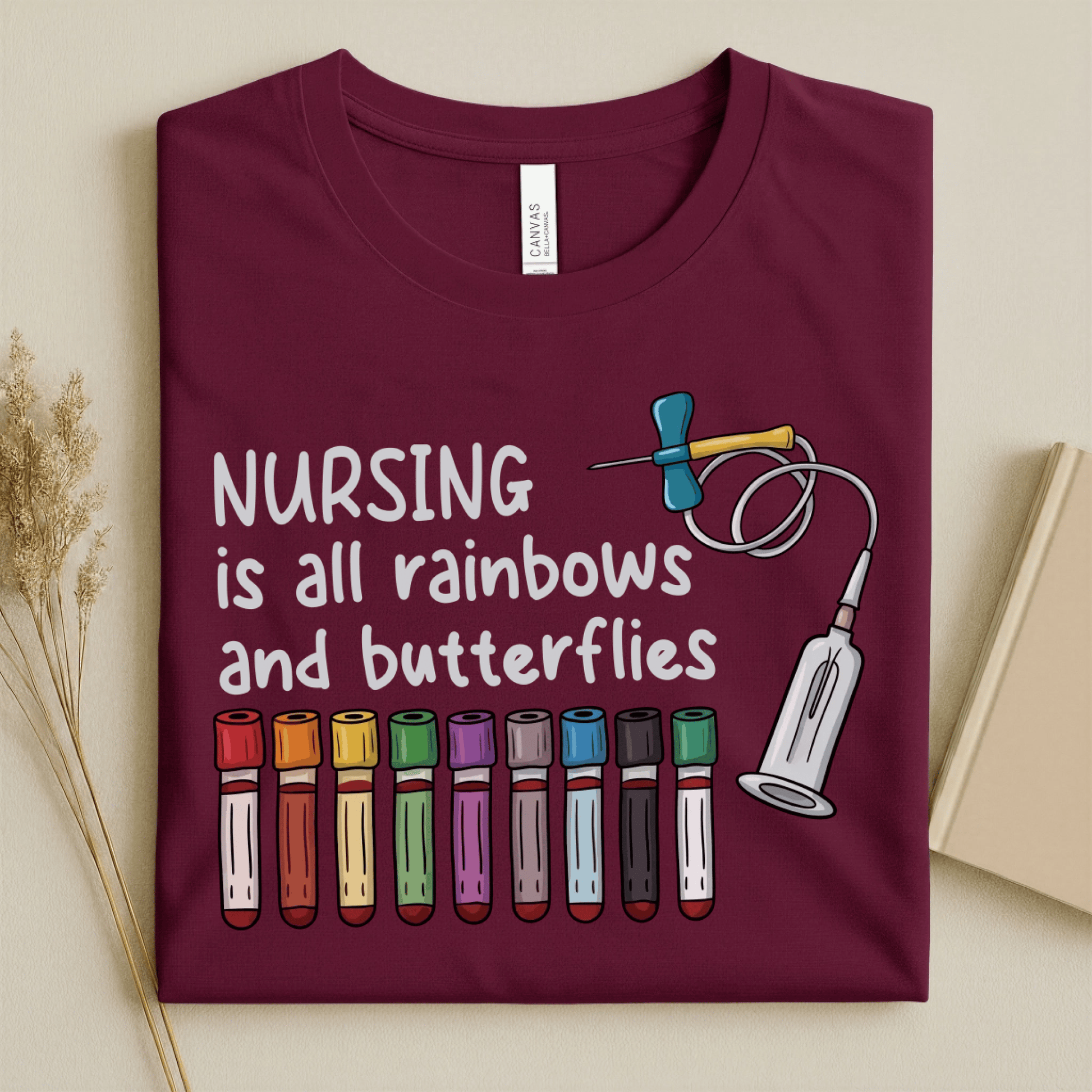Nursehype Nursing Is All Rainbows Funny Nurse Tee