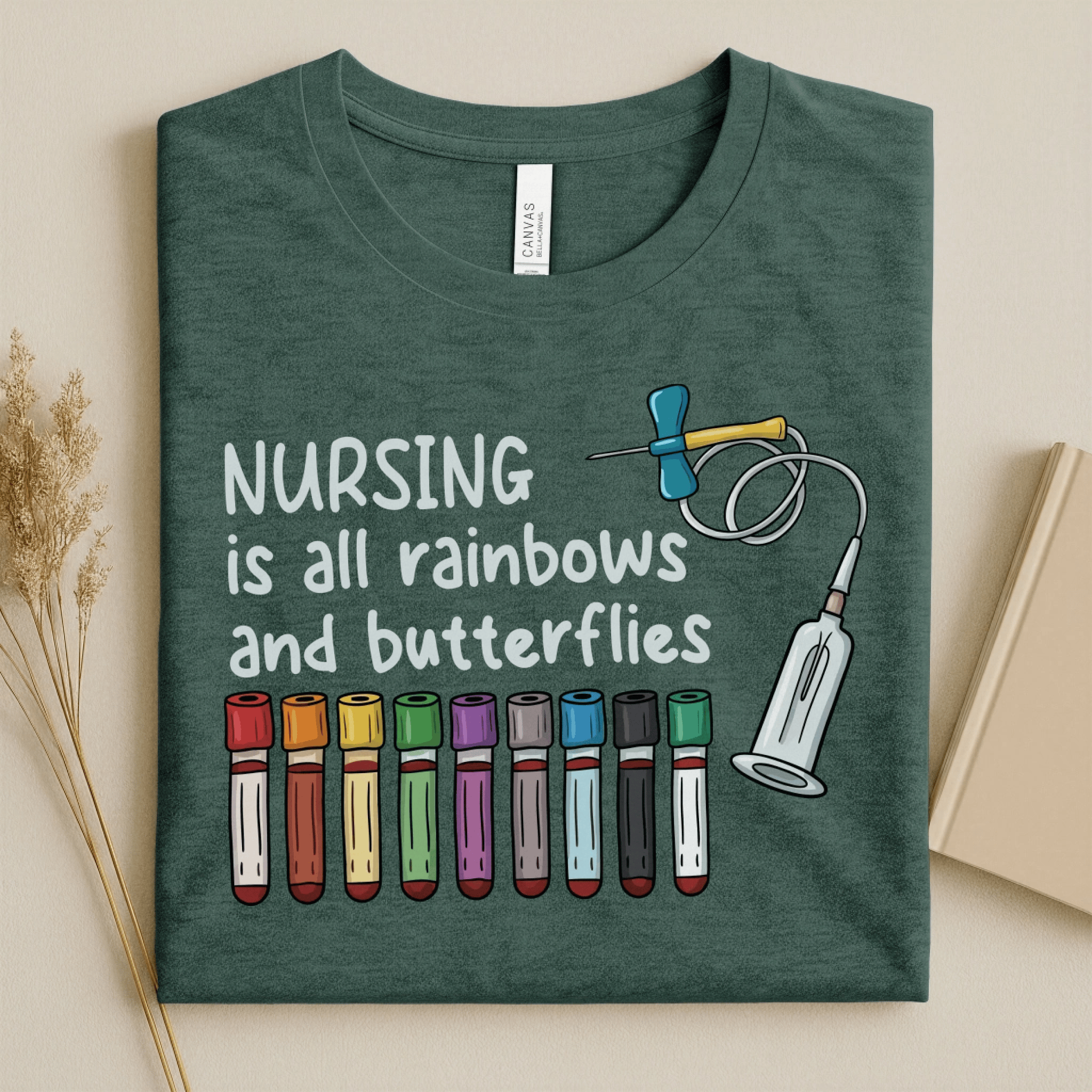 Nursehype Nursing Is All Rainbows Funny Nurse Tee