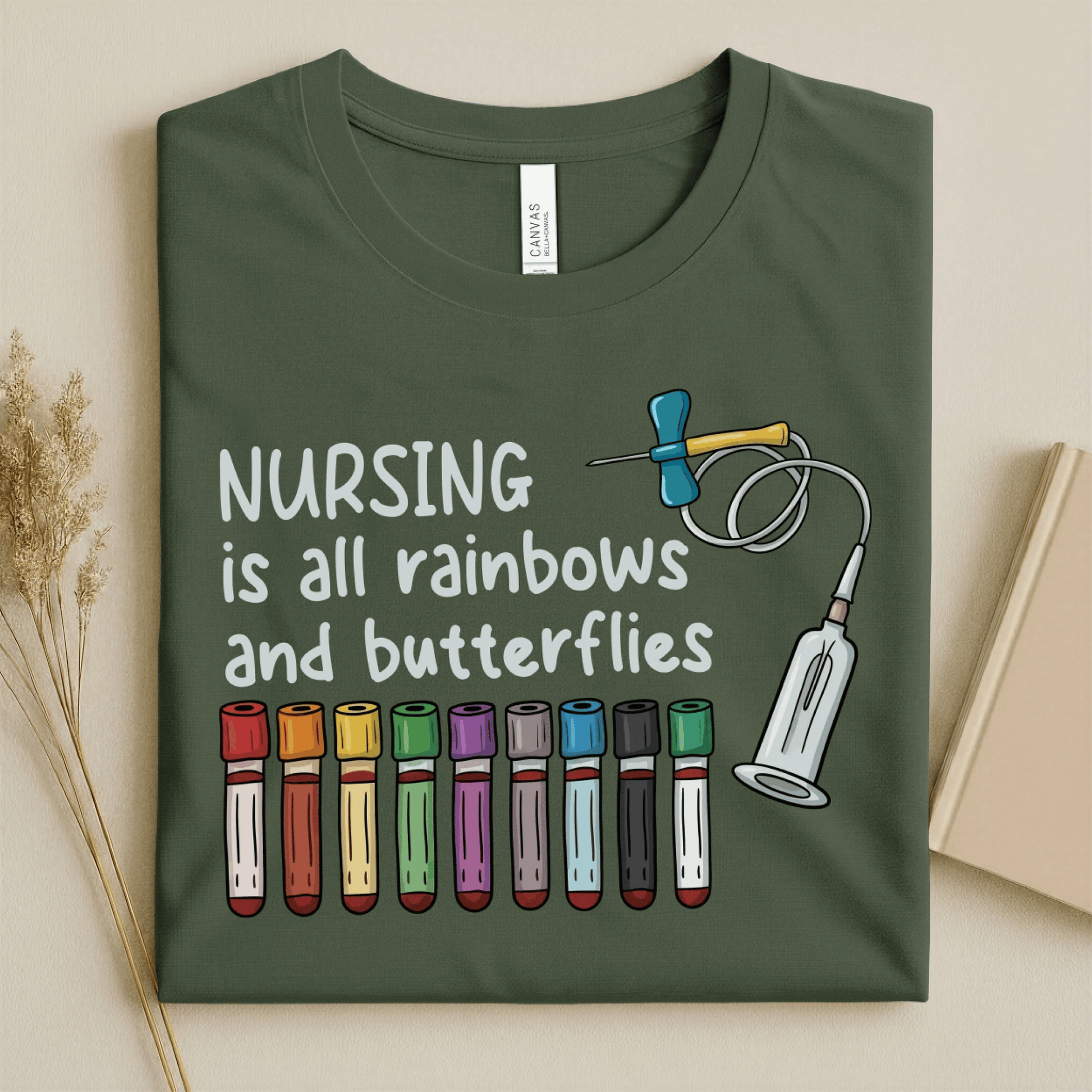Nursehype Nursing Is All Rainbows Funny Nurse Tee