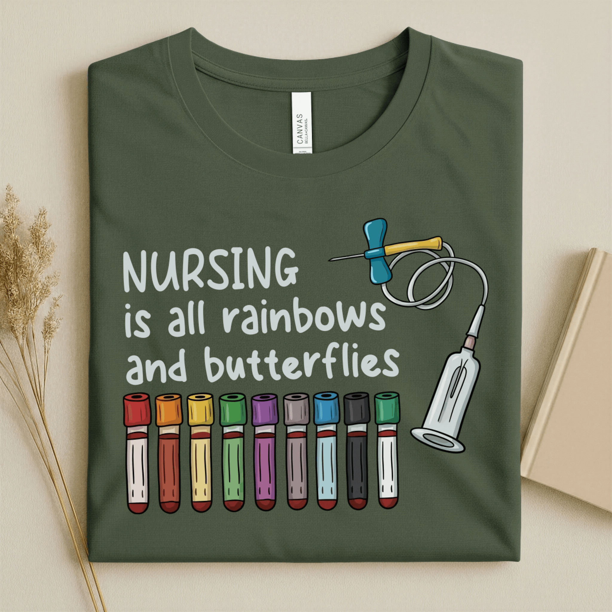 Nursehype Nursing Is All Rainbows Funny Nurse Tee