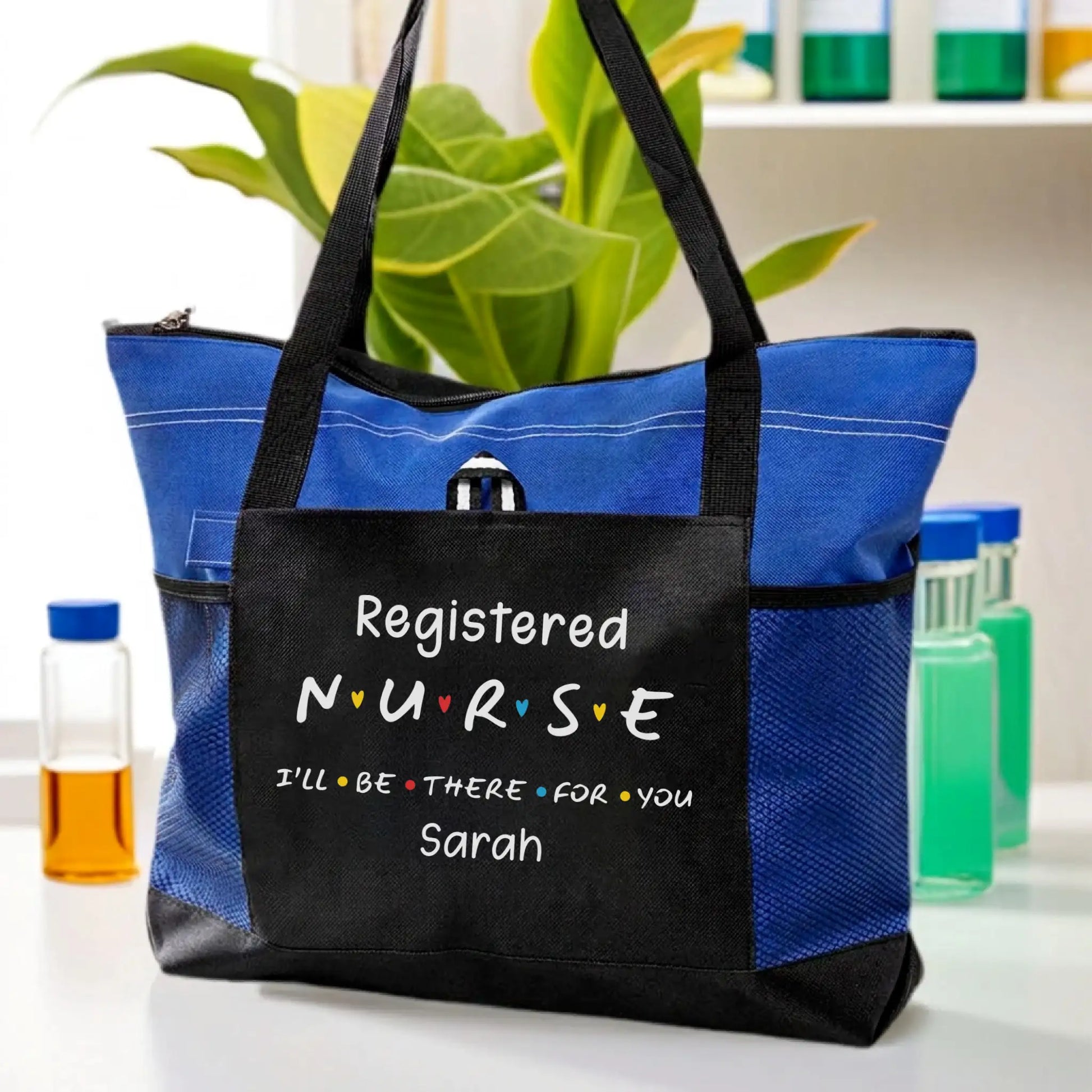 Nursehype Personalized "I'll Be There for You" Registered Nurse Tote Bag