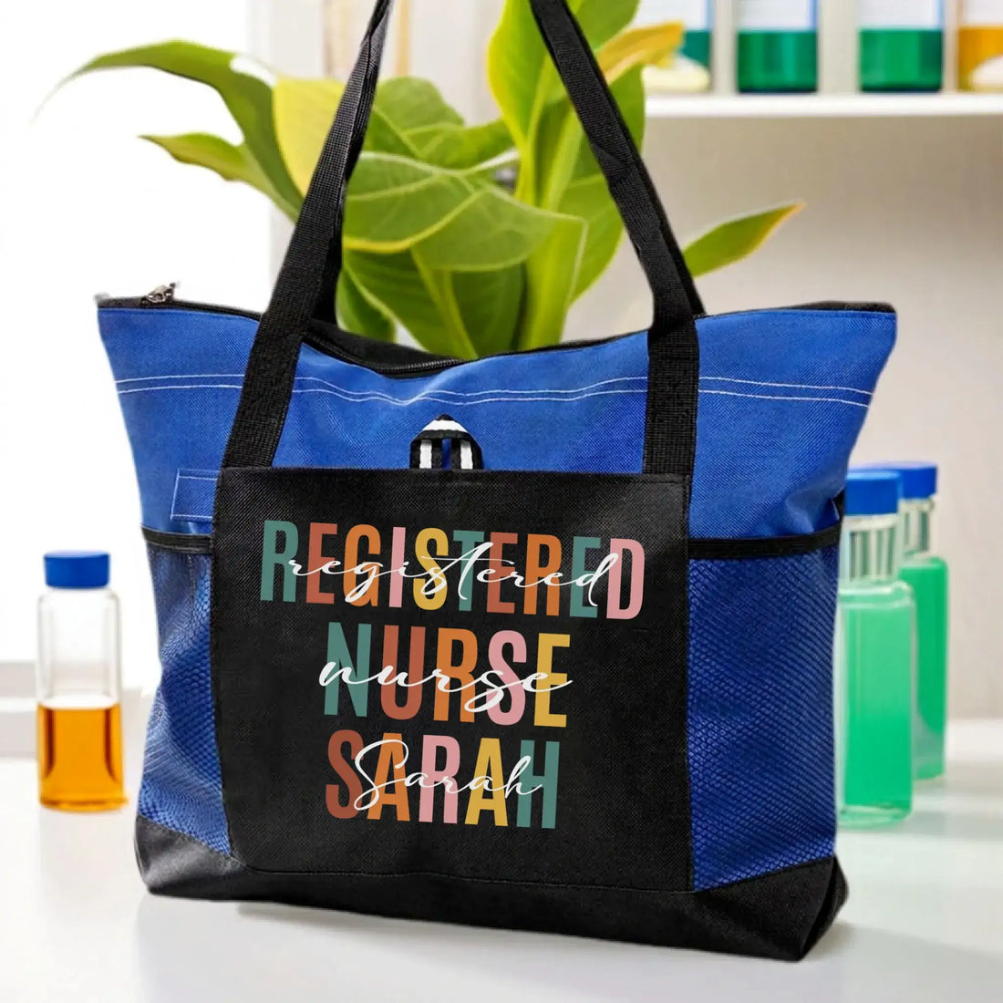 Nursehype Personalized Retro Colorful Tote Nurse Bag