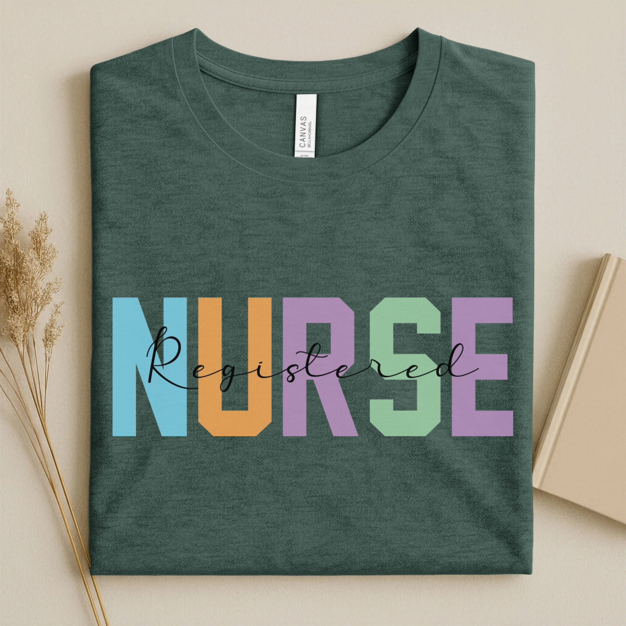 Registered Nurse Colorful Varsity Nurse T-Shirt