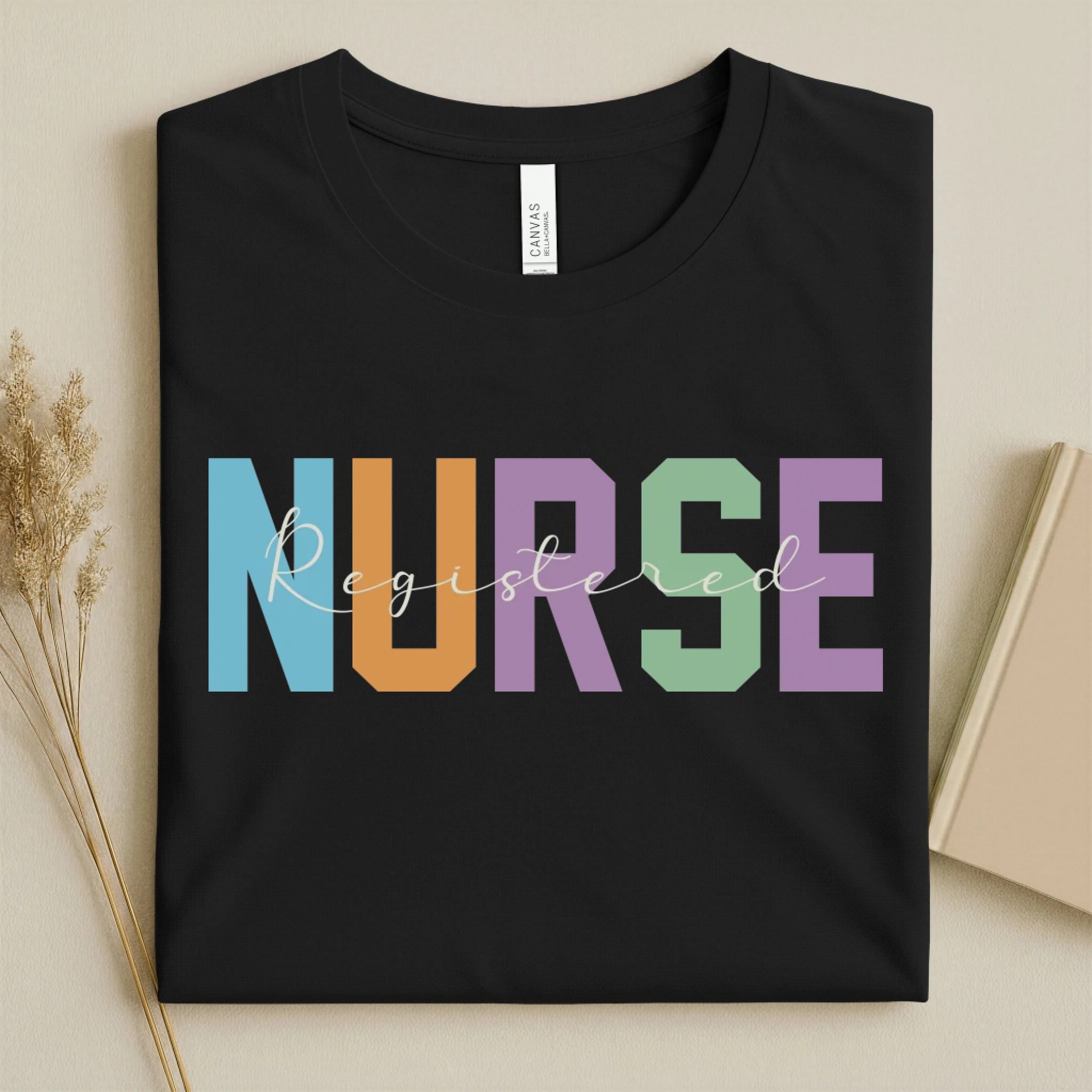 Registered Nurse Colorful Varsity Nurse T-Shirt